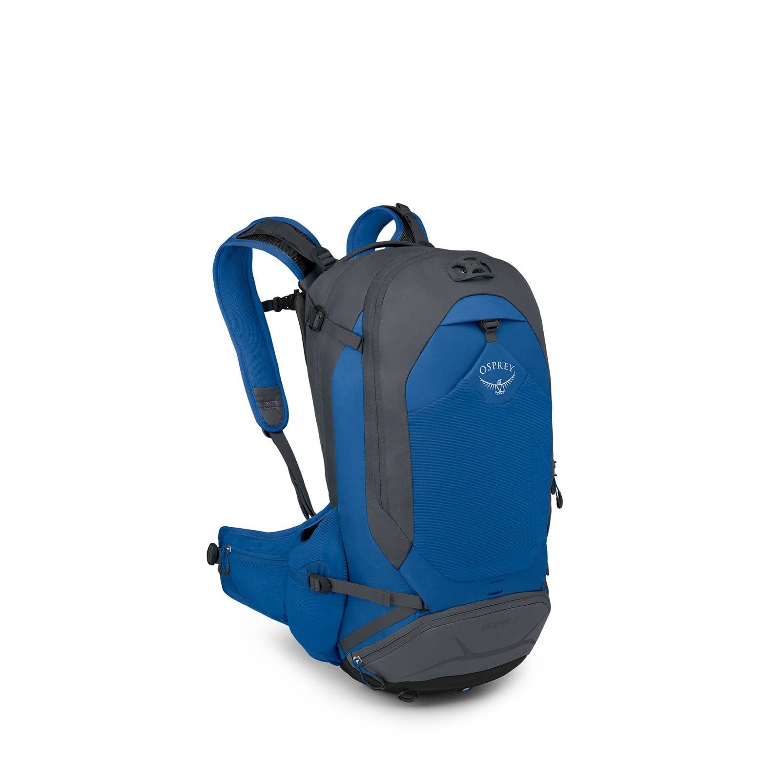 Osprey Escapist 25 Bike Backpack 25L in Postal Blue — angle view 2