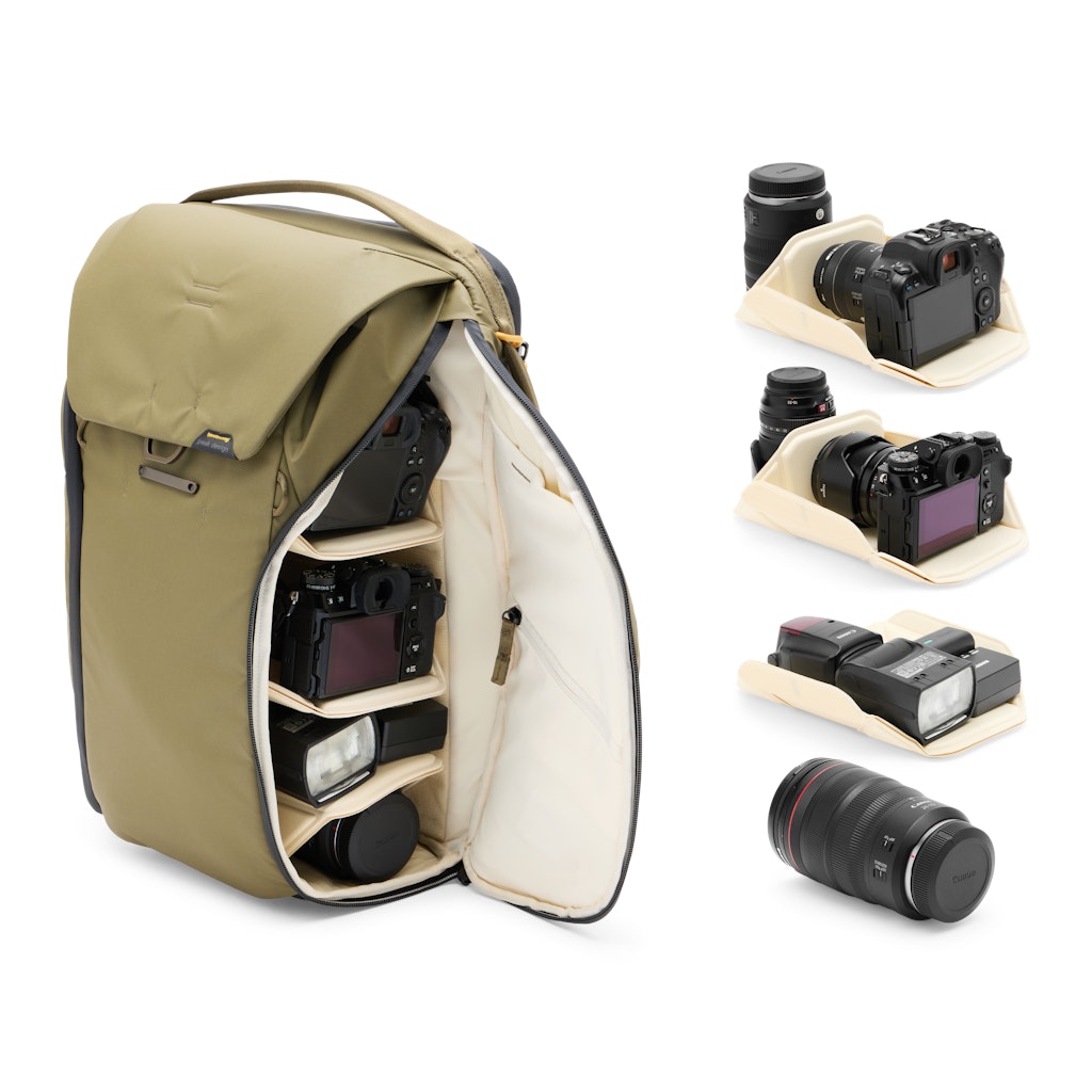 Peak Design Everyday Backpack 30L in Kelp — interior view 2