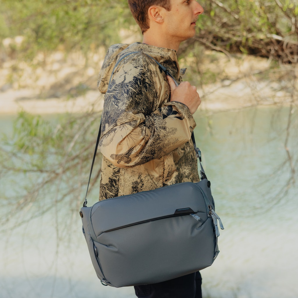 Peak Design Everyday Sling 10L in Ocean — lifestyle # color_Ocean