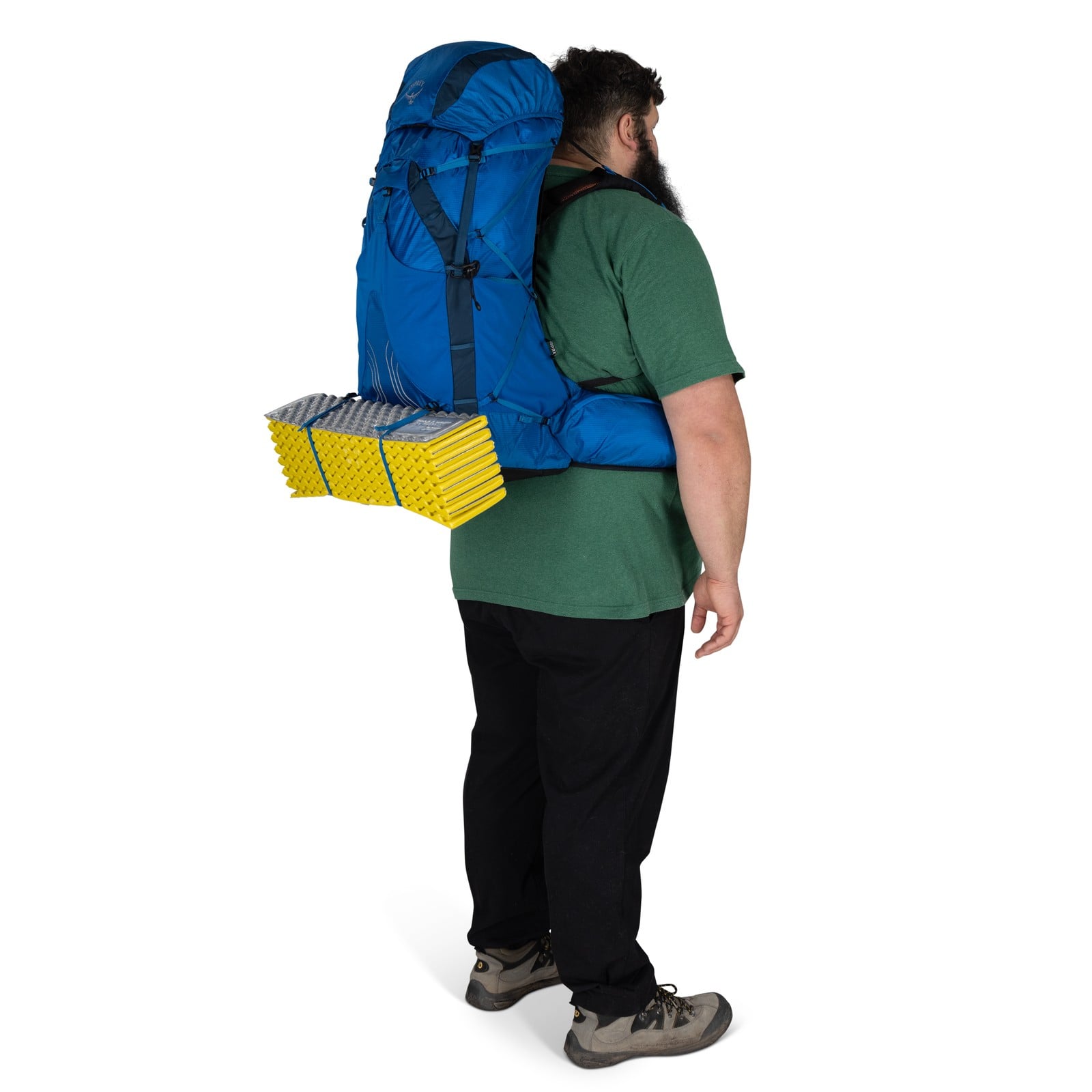 Osprey Exos 58 Extended Fit Backpacking Pack 58L in Blue Ribbon — detail view 9