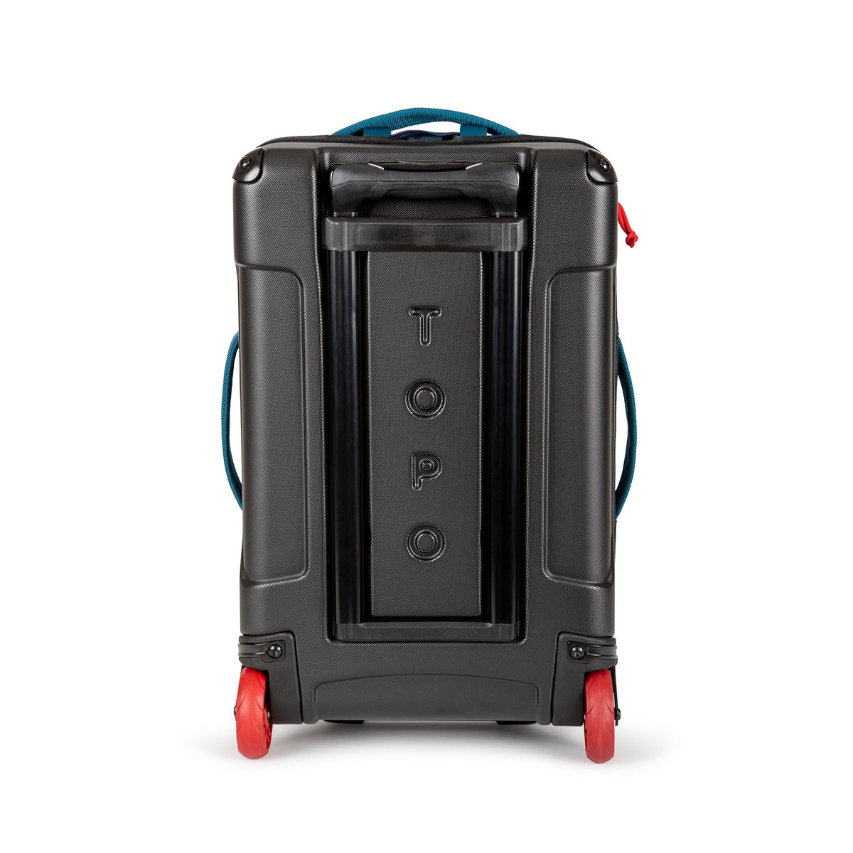 Topo Designs Global Travel Bag Roller-Carry On in Black Black — back view