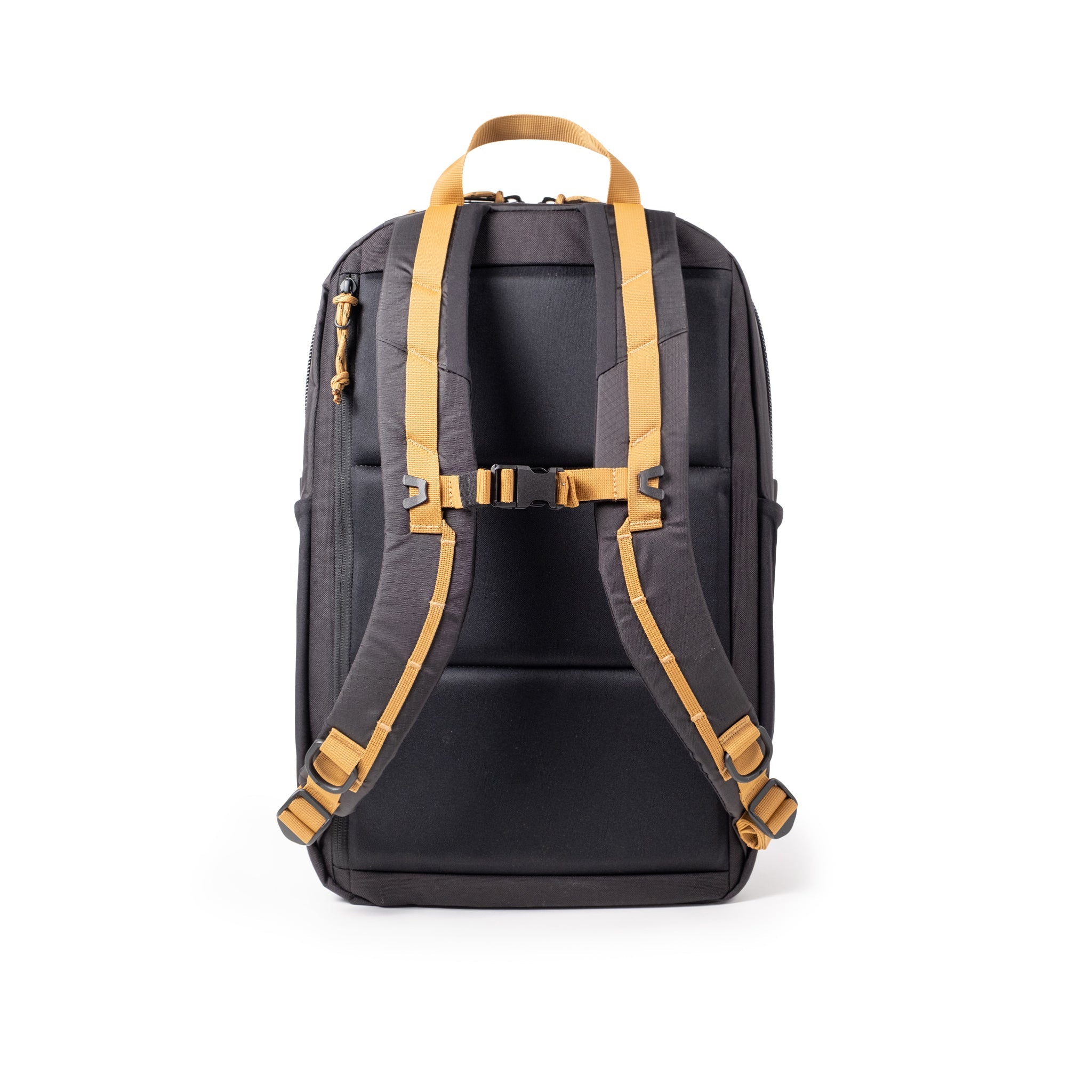 Topo Designs Commuter Backpack in Beetle Khaki — back view # color_Beetle Khaki