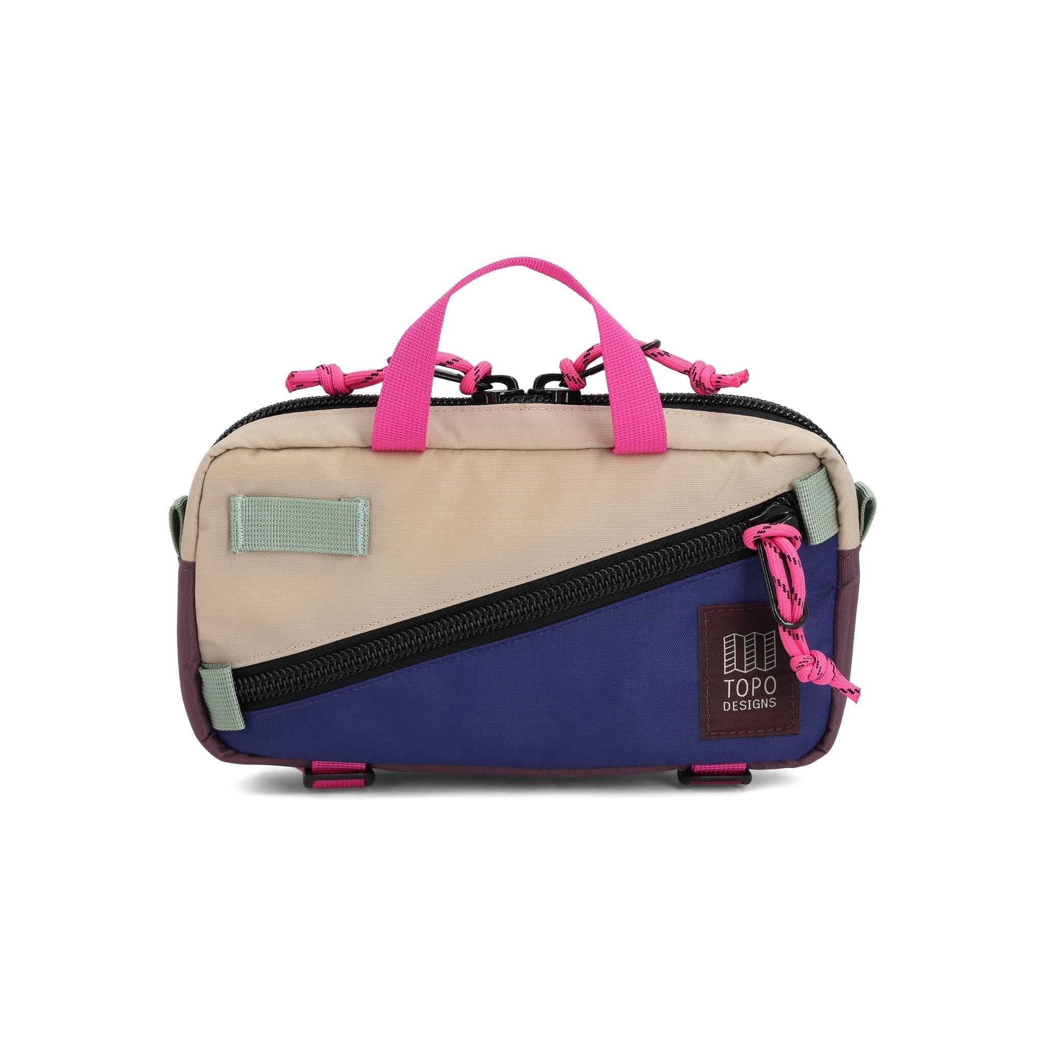 Topo Designs Mini Quick Pack Shoulder / Waist / Sling Bag in Cobblestone Aura — front view # color_Cobblestone Aura