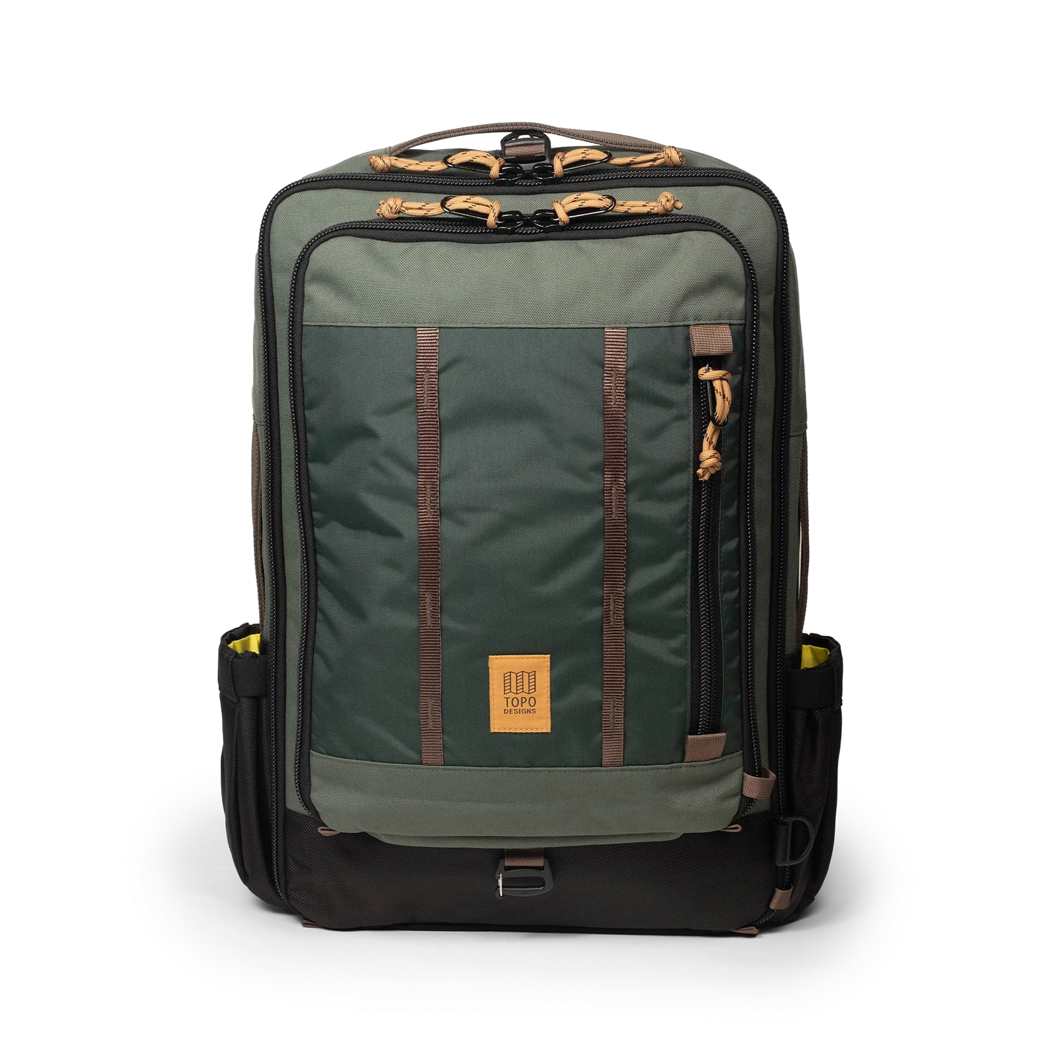 Topo Designs Global Travel Bag 30L in Woodland Forest — front view # color_Woodland Forest
