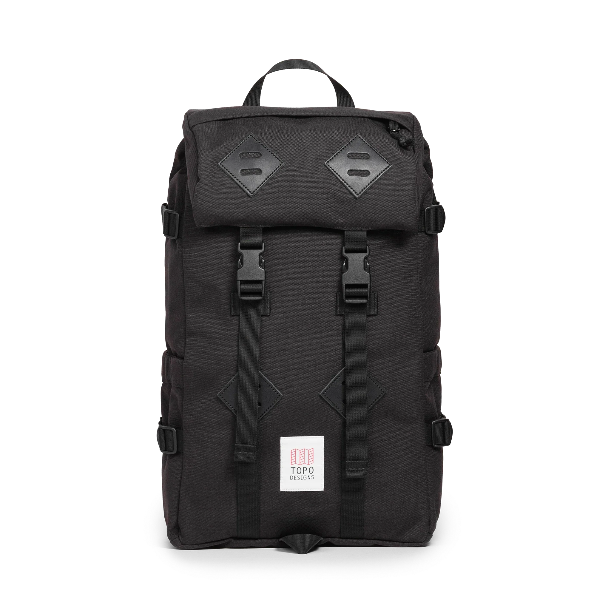 Topo Designs Klettersack in Black — front view # color_Black