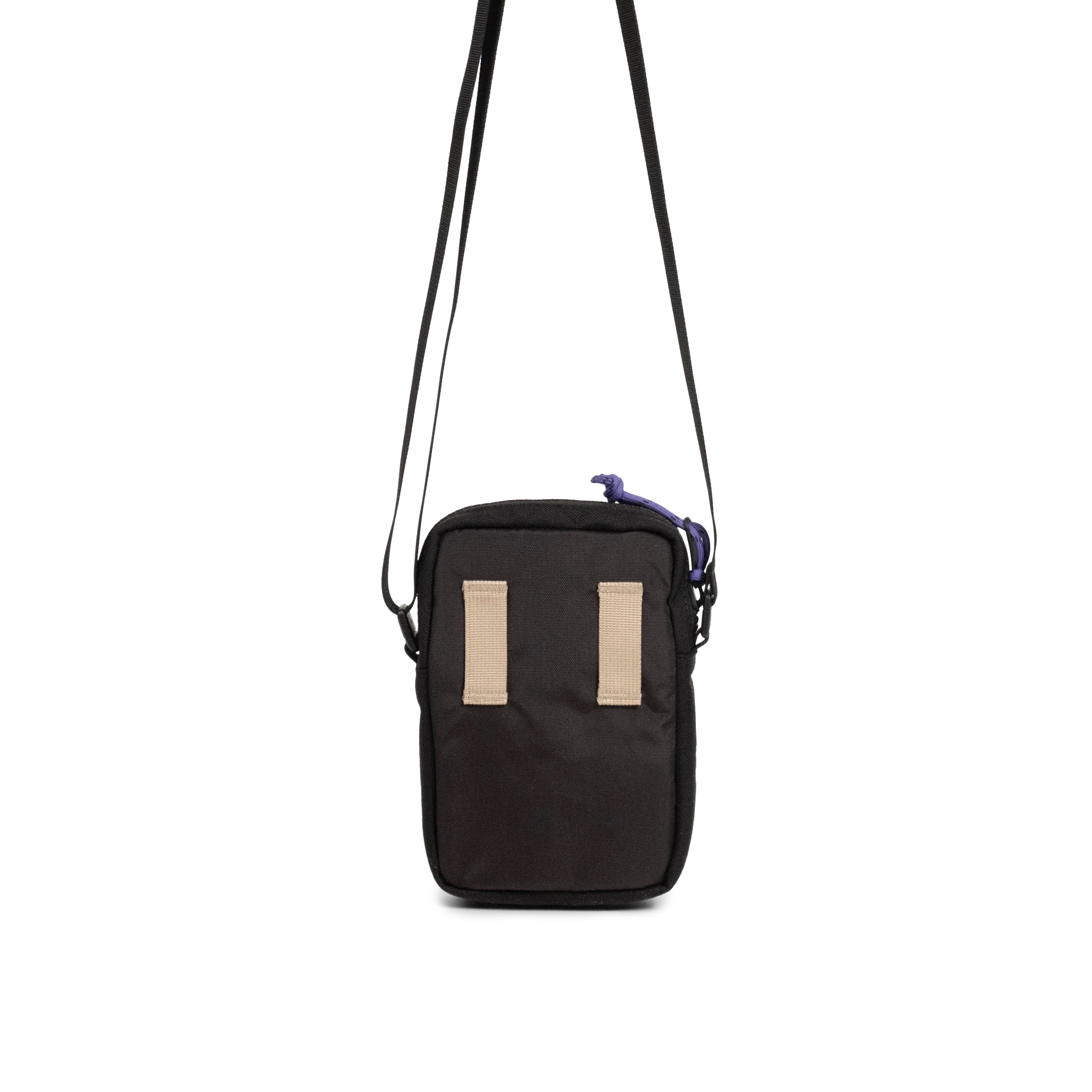 Topo Designs Mini Shoulder Bag in Classic Blue Black — back view # color_Classic Blue Black
