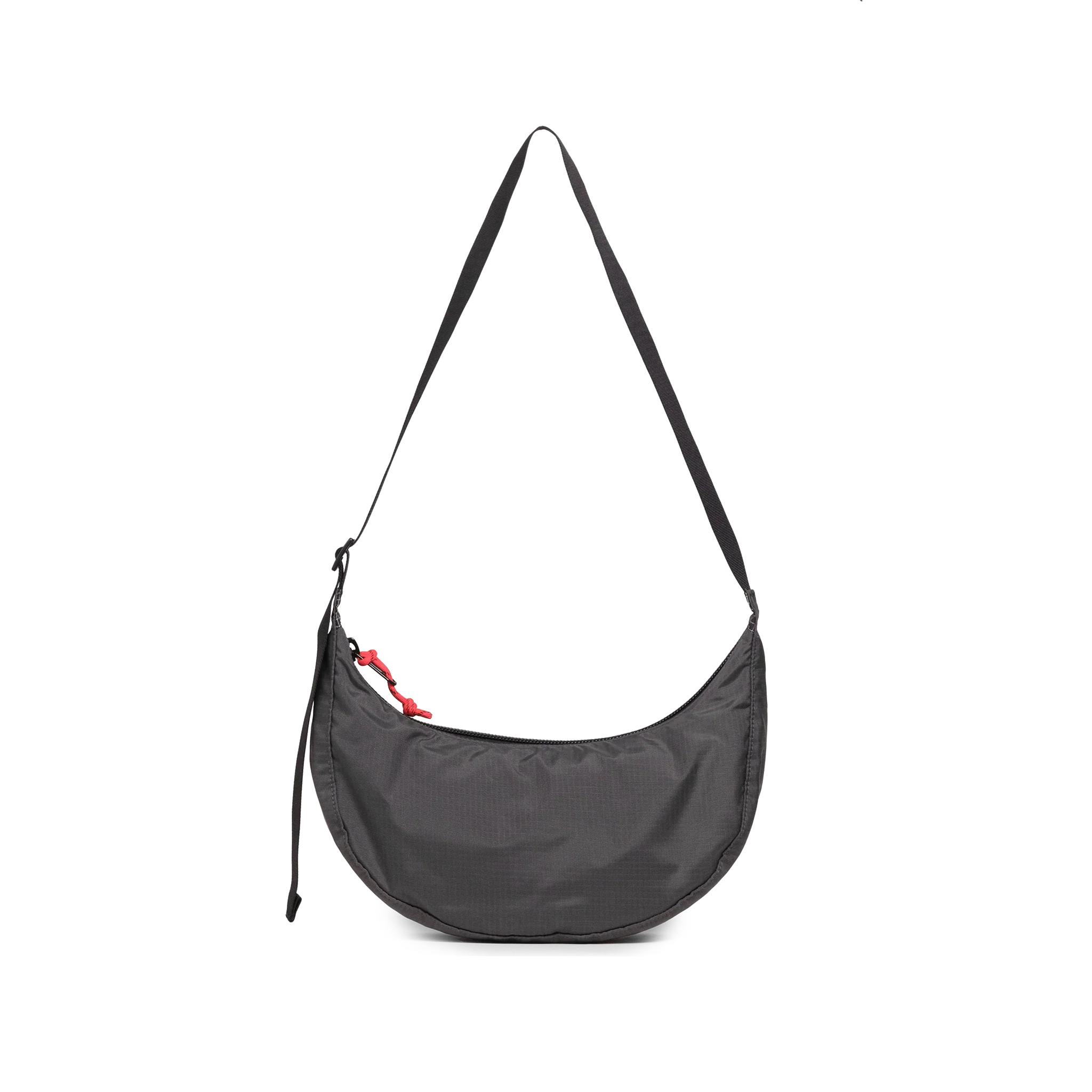 Topo Designs Moonlight Crossbody Bag in Black White Grid — back view # color_Black White Grid