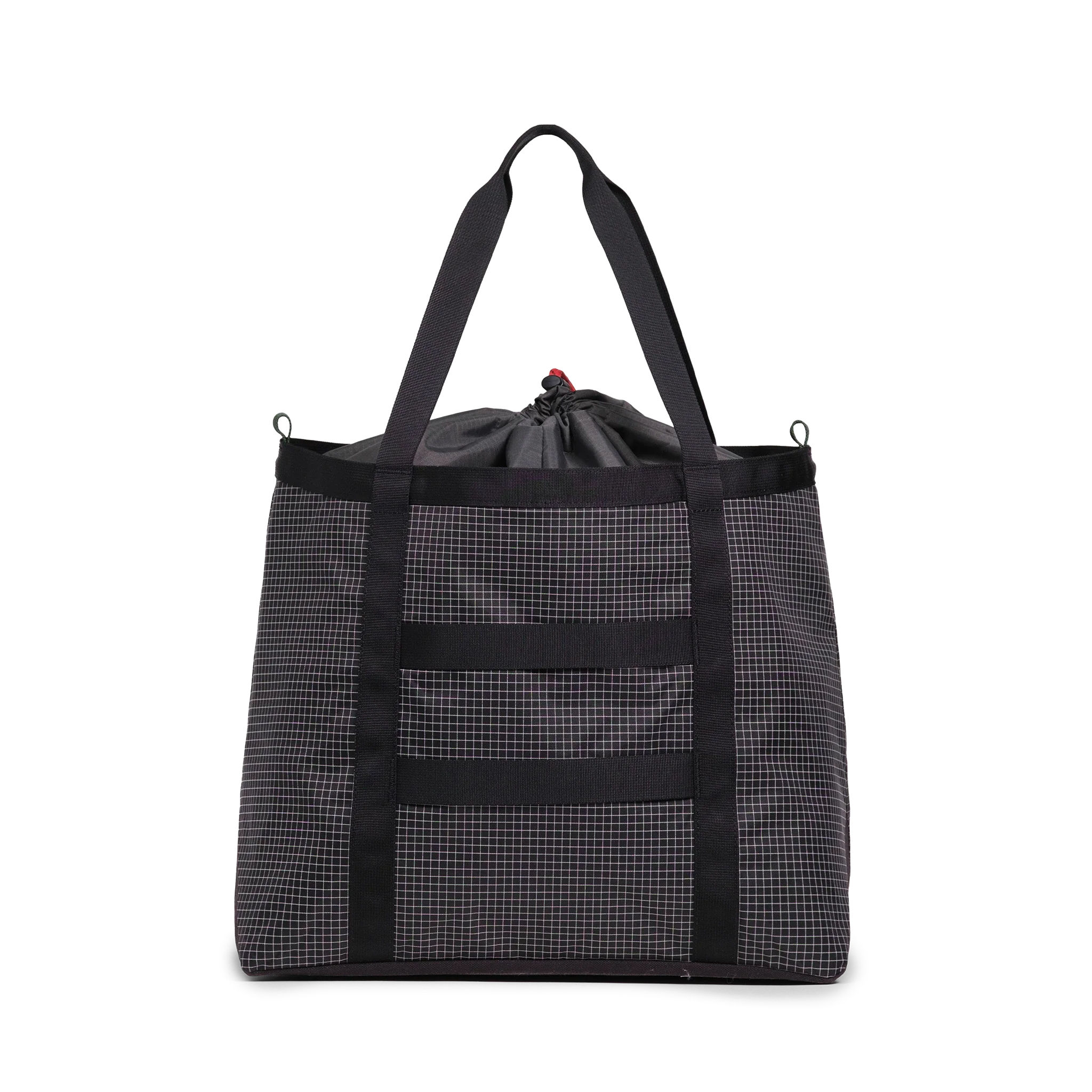 Topo Designs Mountain Utility Tote in Grid Very Peri — back view # color_Grid Very Peri