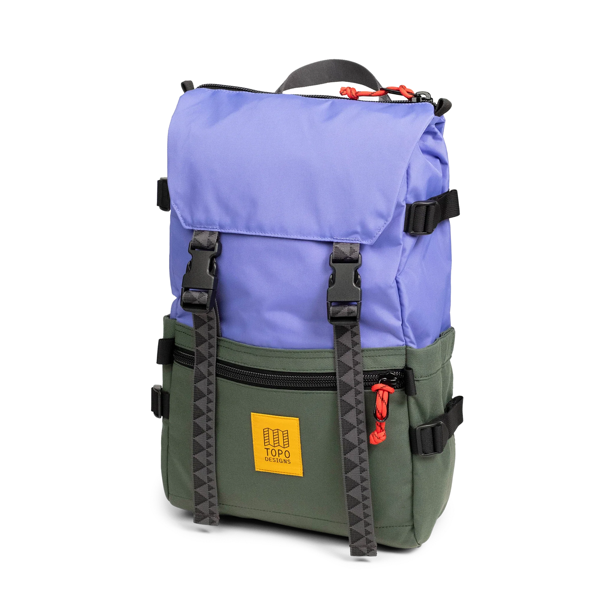 Topo Designs Rover Pack Classic in Very Peri Forest — front view # color_Very Peri Forest