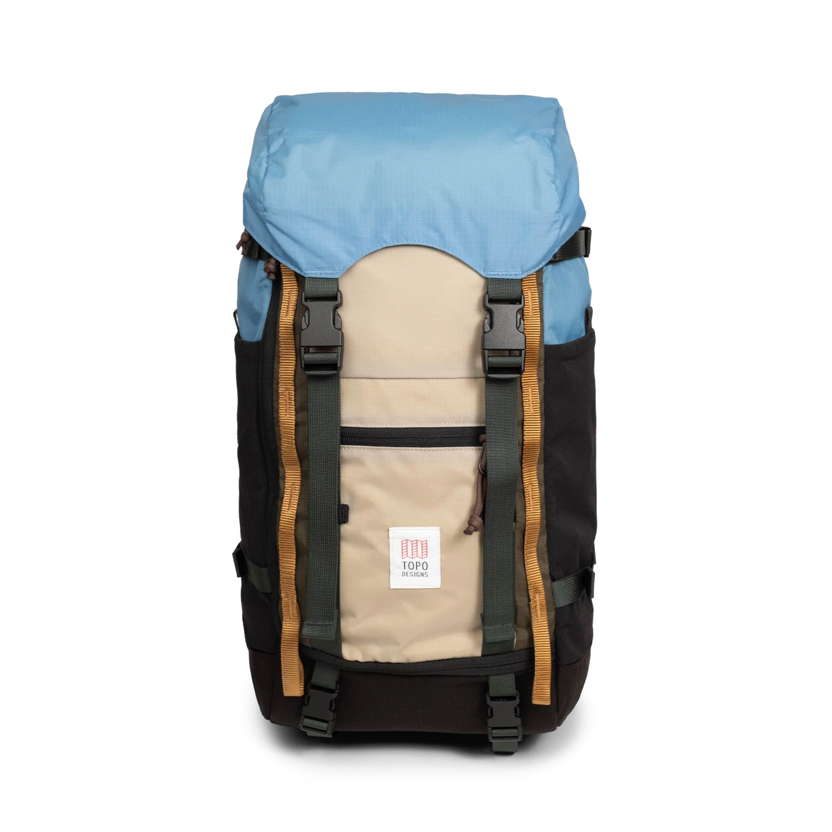 Topo Designs Rover Trail Pack in River Blue Cobblestone — front view # color_River Blue Cobblestone