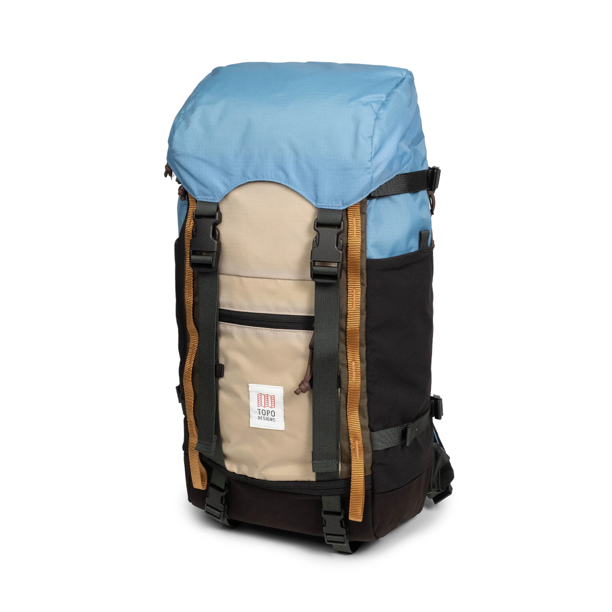 Topo Designs Rover Trail Pack in River Blue Cobblestone — angle view 2 # color_River Blue Cobblestone