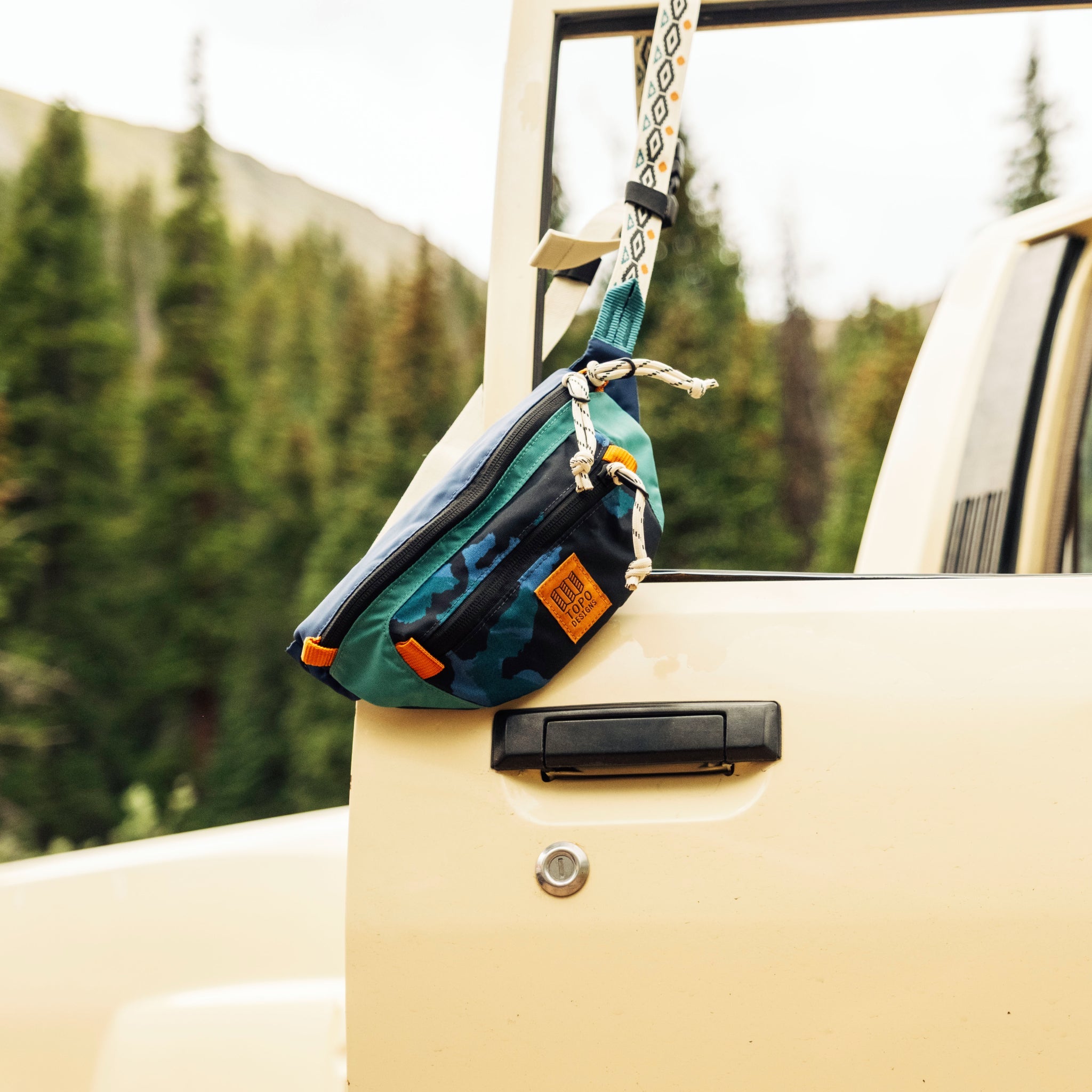 Topo Designs Mountain Waist Pack — lifestyle