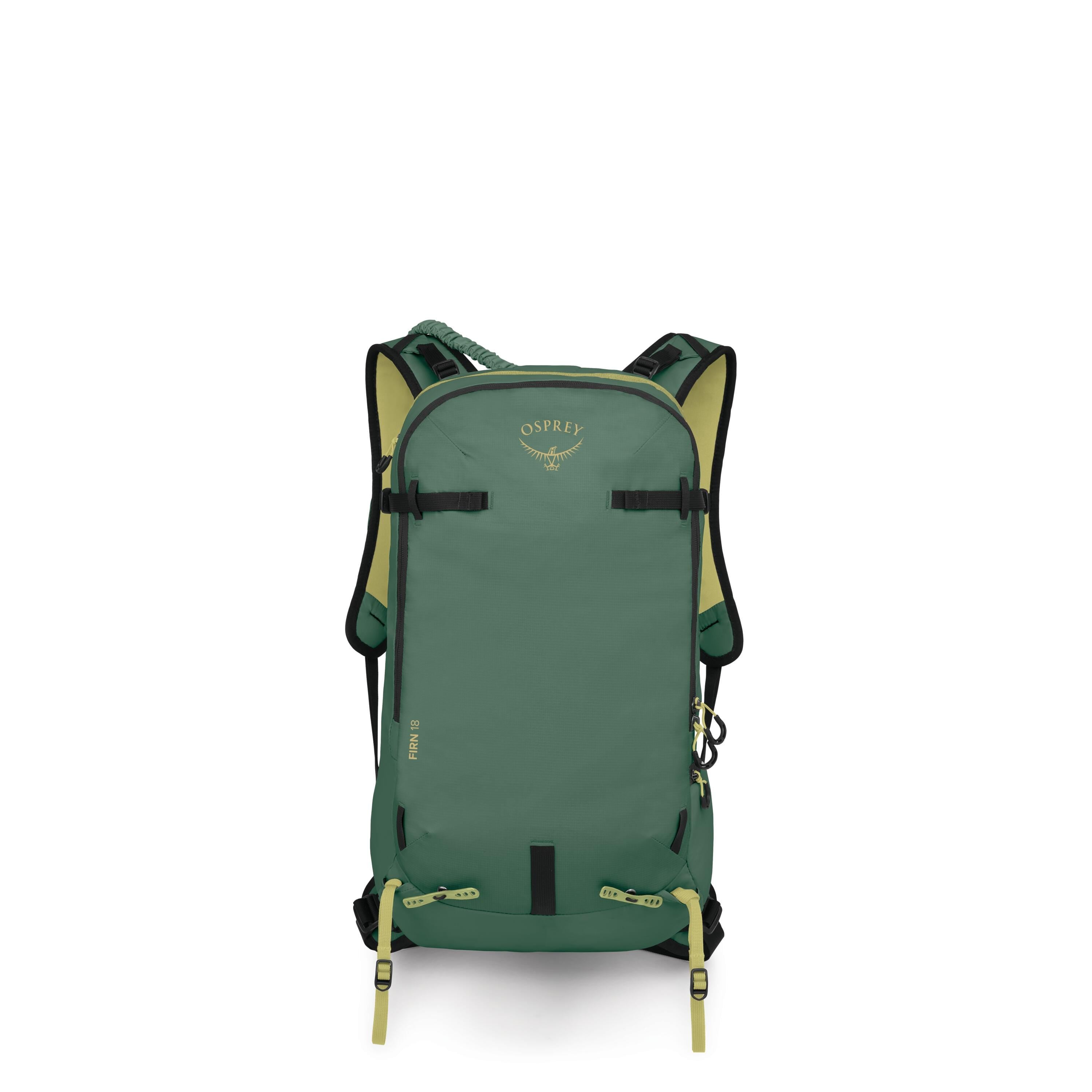 Osprey Firn 18 Ski & Snowboard Backpack 18L in Tundra Green — front view