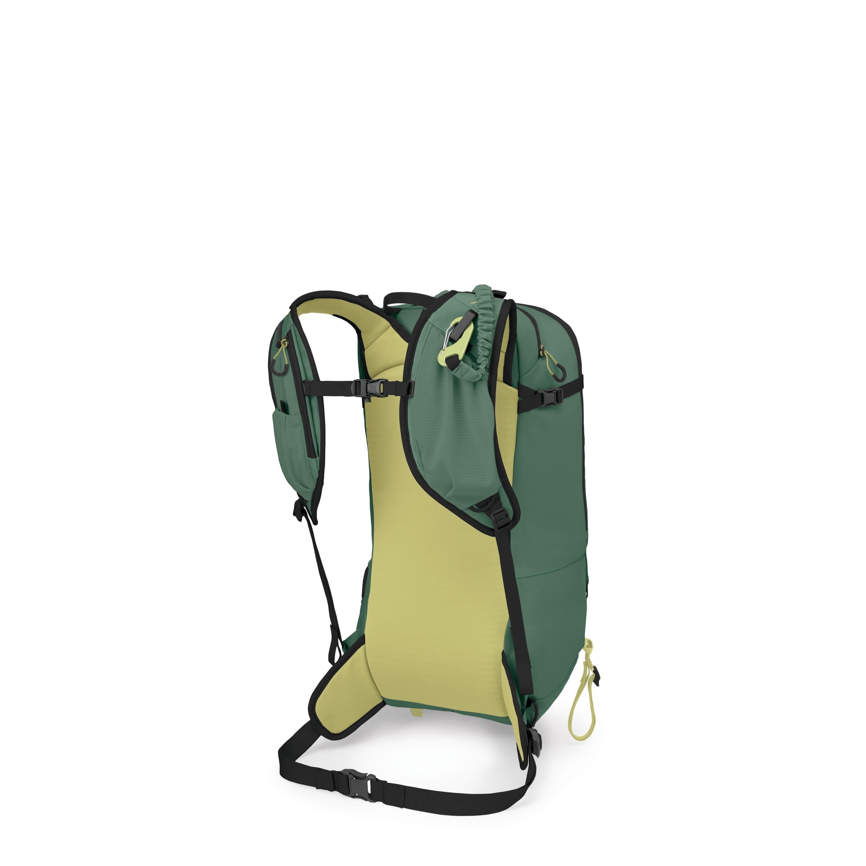 Osprey Firn 18 Ski & Snowboard Backpack 18L in Tundra Green — back view