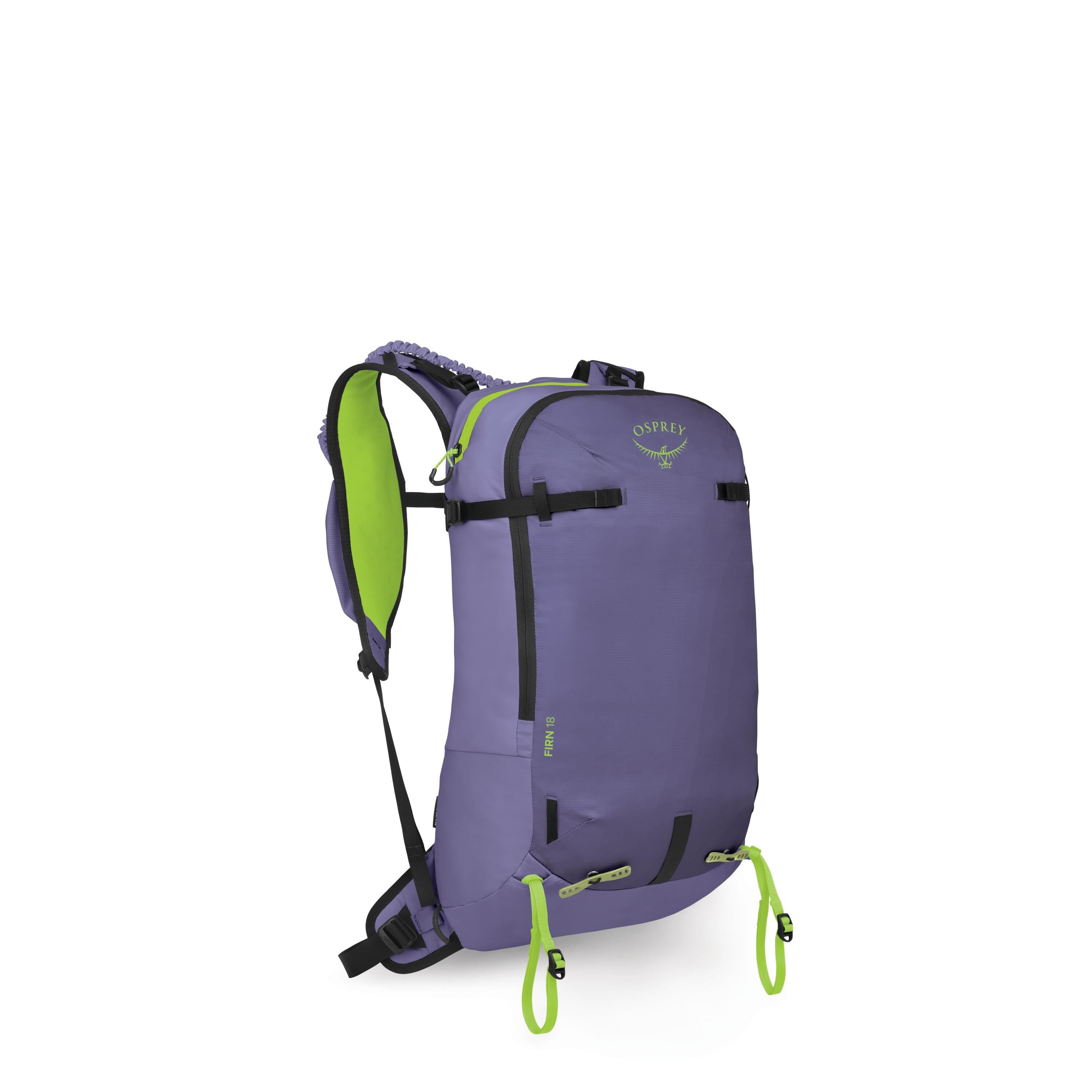 Osprey Firn 18 Ski & Snowboard Backpack 18L in Euphoria Purple — angle view 2