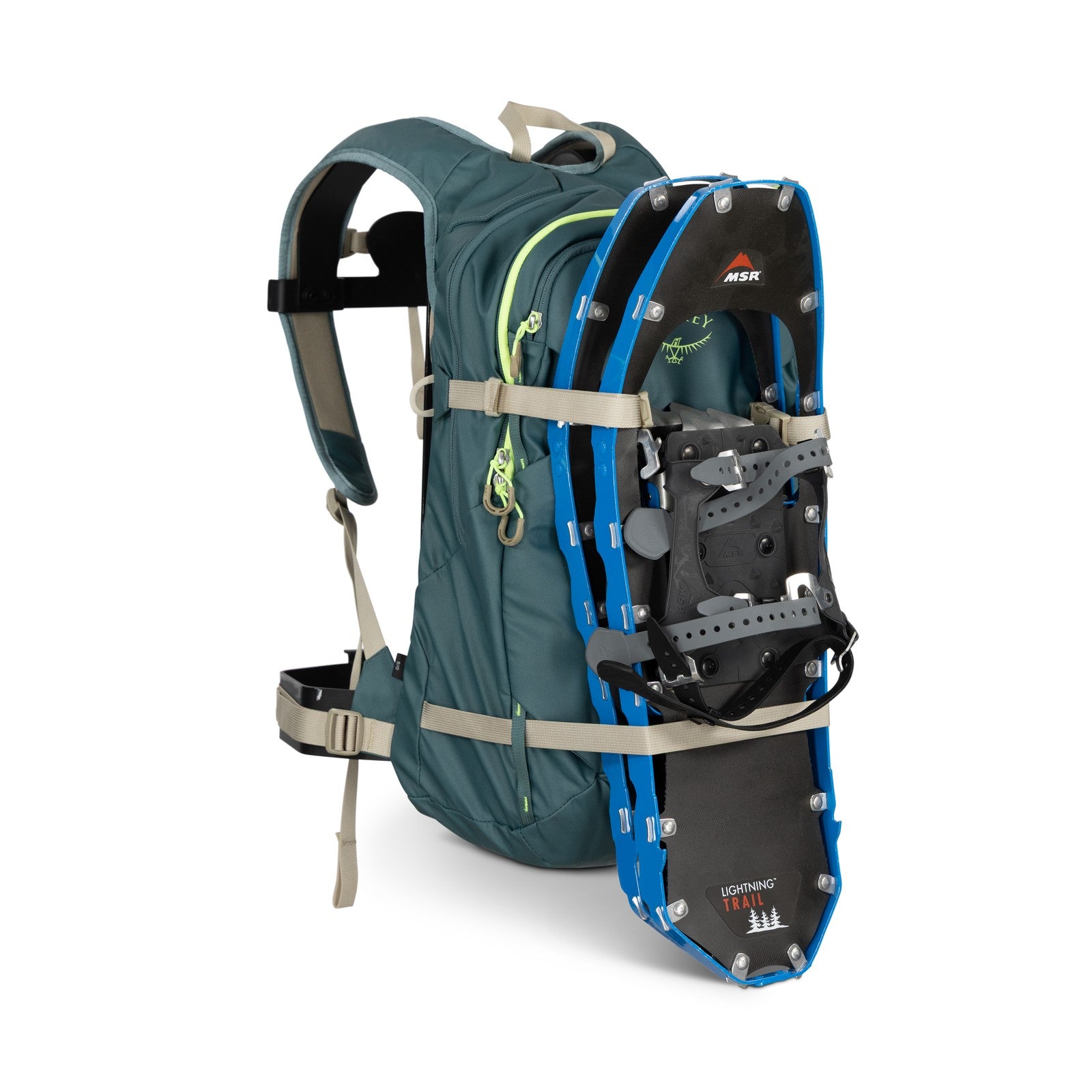 Osprey Glade 20 Ski & Snowboard Hydration Backpack 20L in Cascade Blue — detail view 9