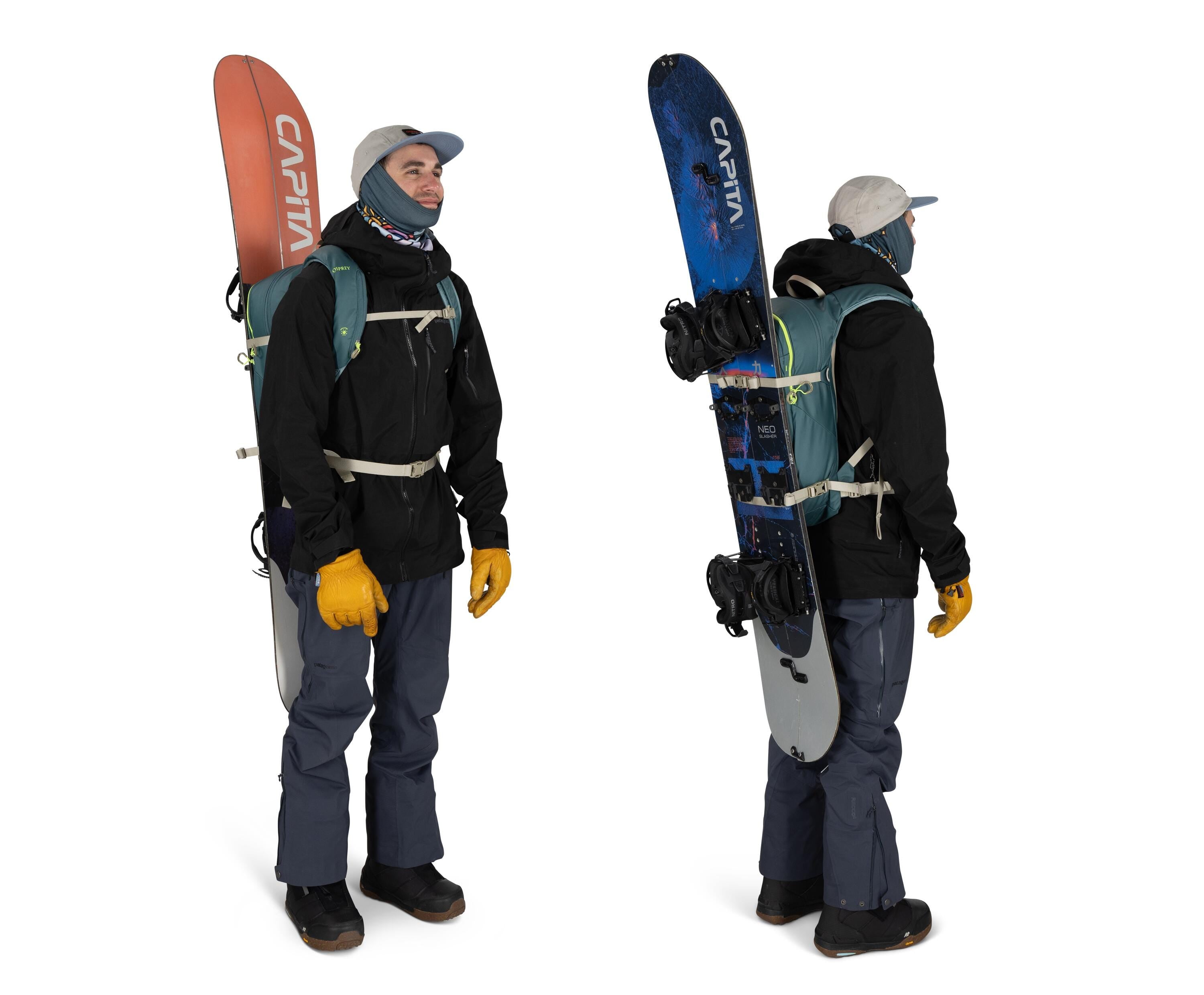 Osprey Glade 20 Ski & Snowboard Hydration Backpack 20L in Cascade Blue — detail view 4