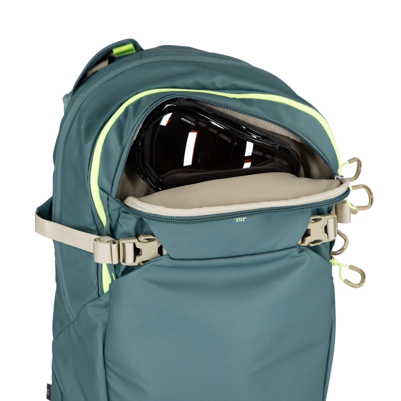 Osprey Glade 20 Ski & Snowboard Hydration Backpack 20L in Cascade Blue — detail view 7