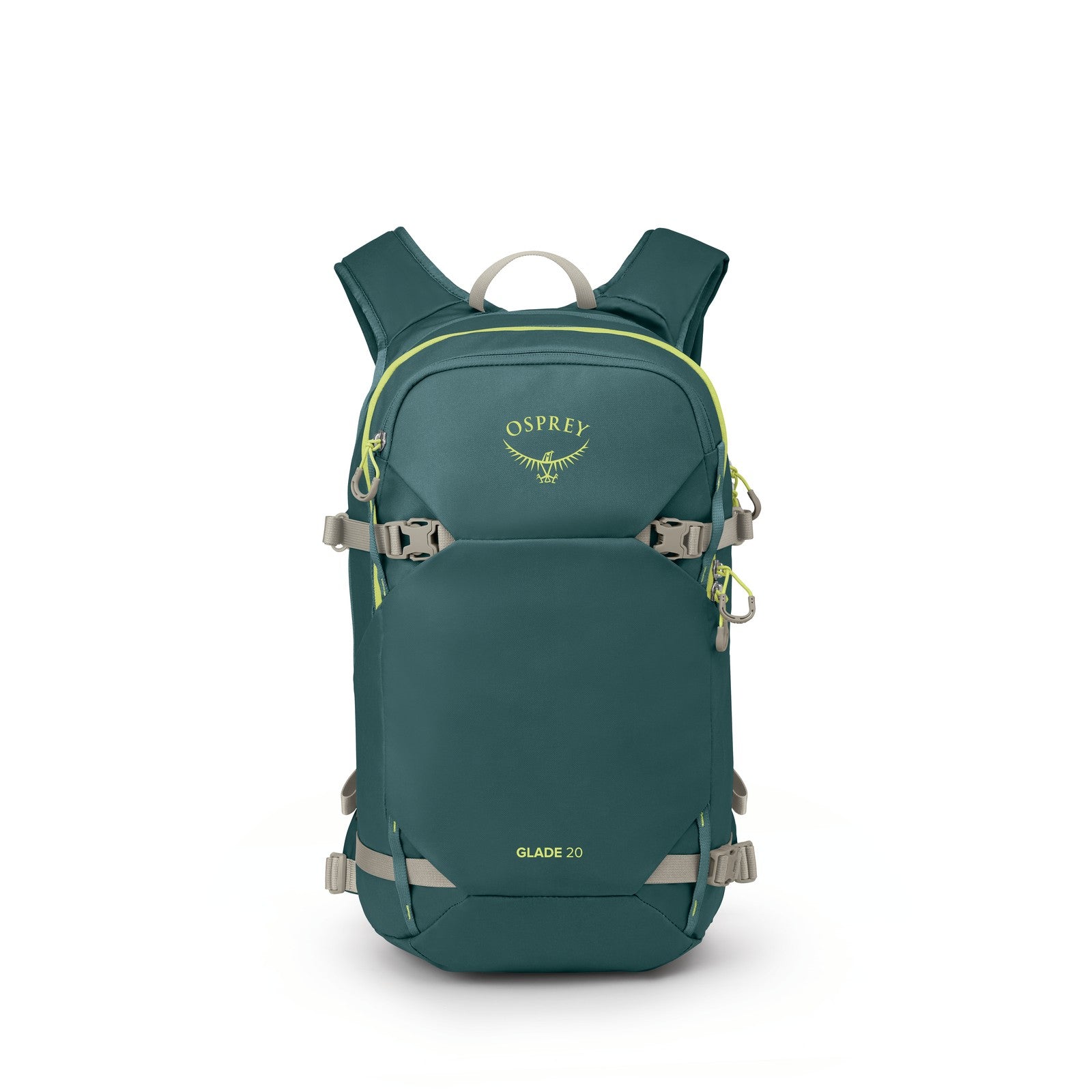 Osprey Glade 20 Ski & Snowboard Hydration Backpack 20L in Cascade Blue — front view