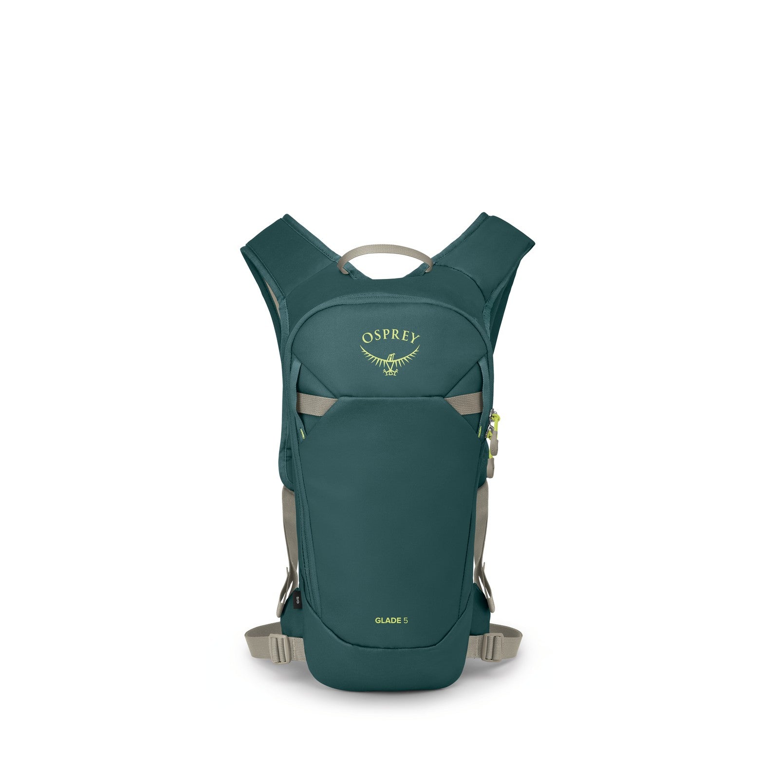 Osprey Glade 5 Ski & Snowboard Hydration Backpack 5L in Cascade Blue — front view