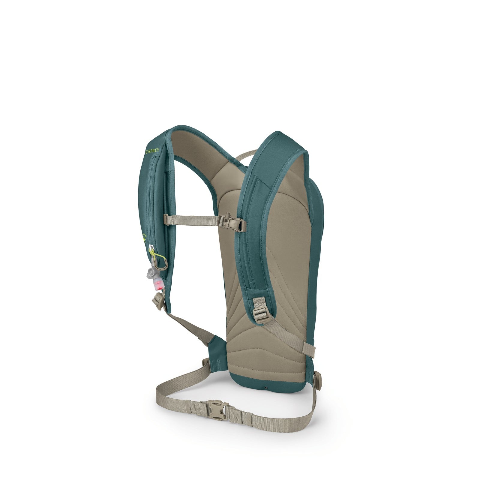 Osprey Glade 5 Ski & Snowboard Hydration Backpack 5L in Cascade Blue — angle view 3