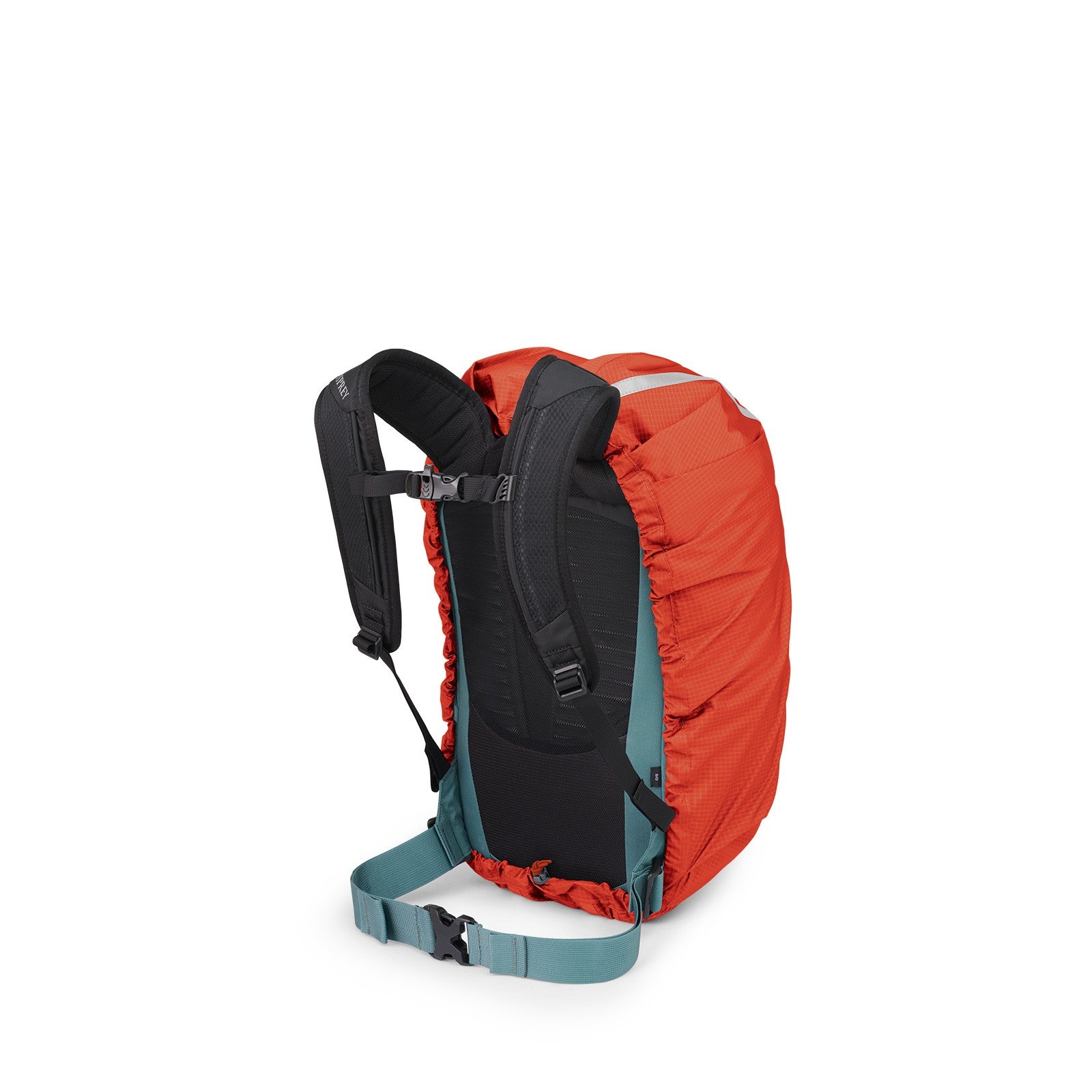 Osprey Hi-Vis Commuter Raincover Small in Mars Orange — back view