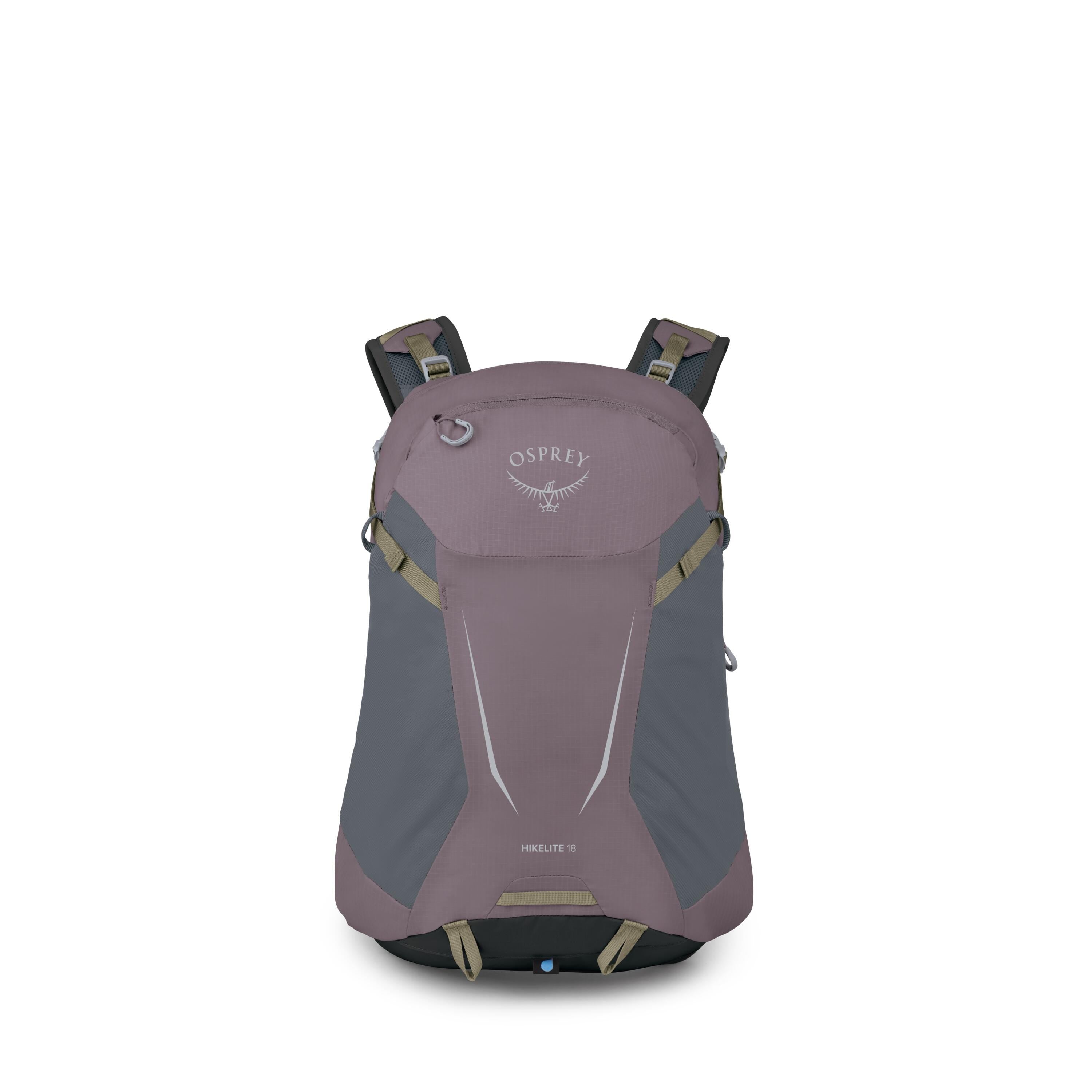 Osprey Hikelite 18 Hiking Backpack 18L in Graphite Purple — front view