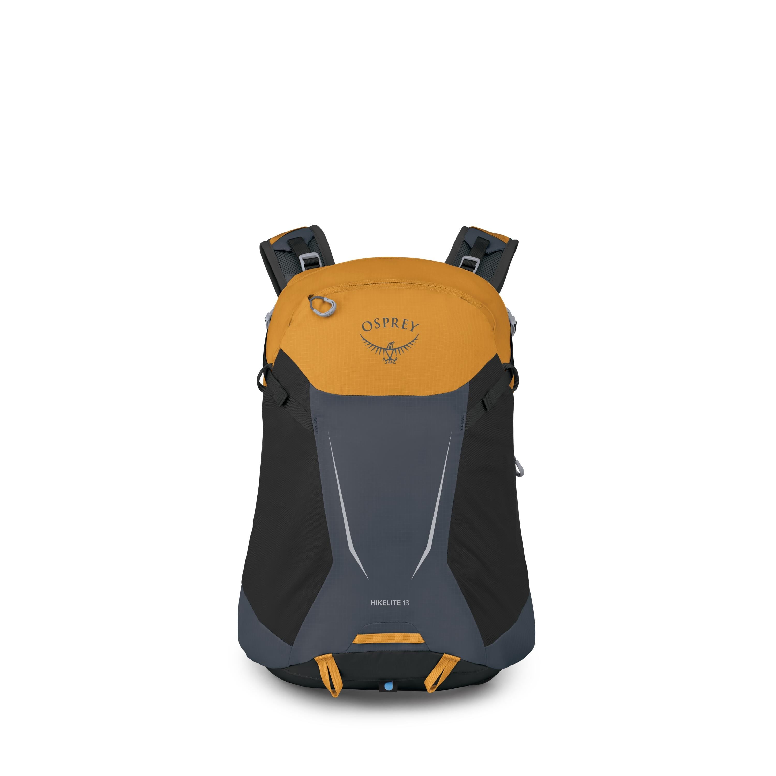 Osprey Hikelite 18 Hiking Backpack 18L in Tungsten-Yellow — front view