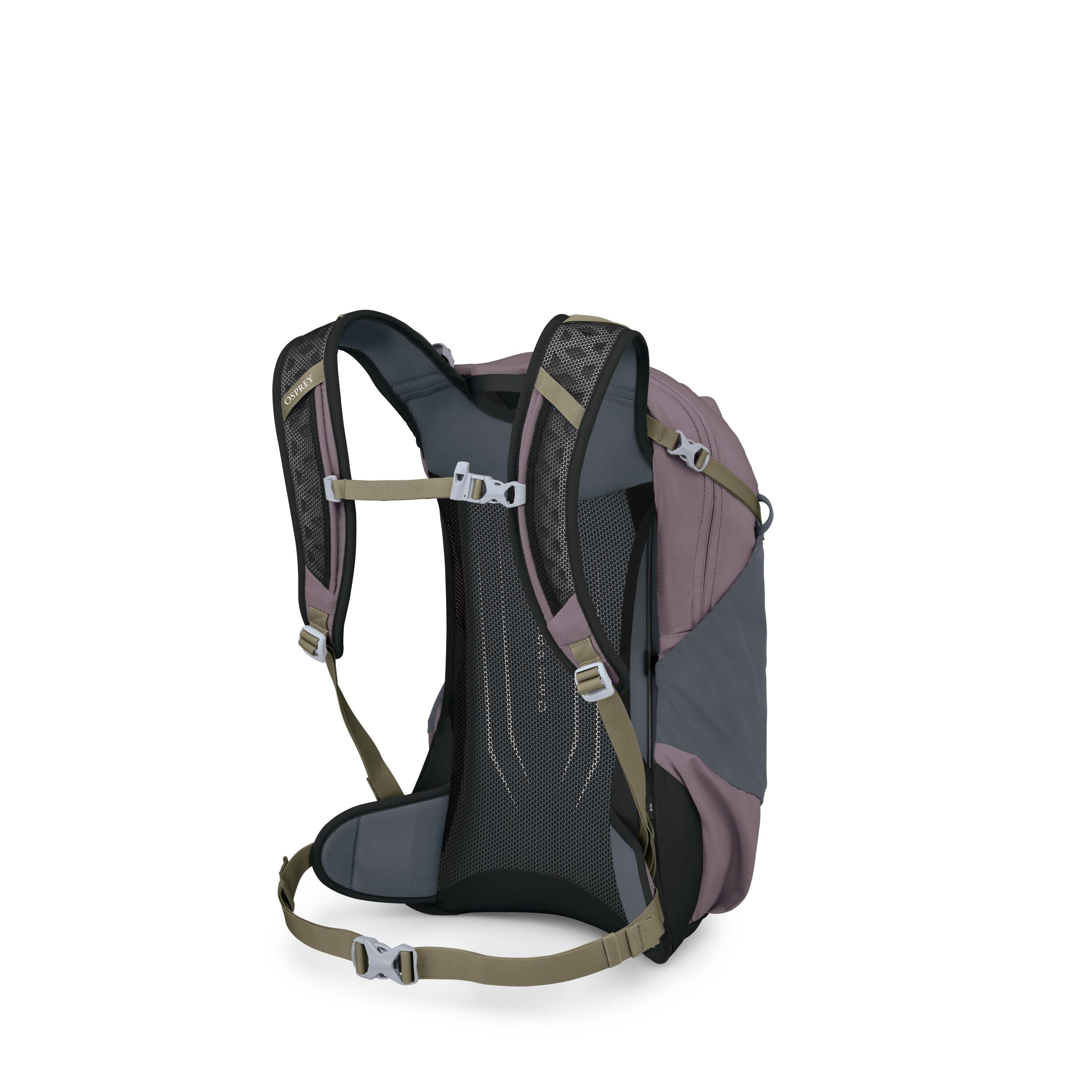 Osprey Hikelite 18 Hiking Backpack 18L in Graphite Purple — angle view 3