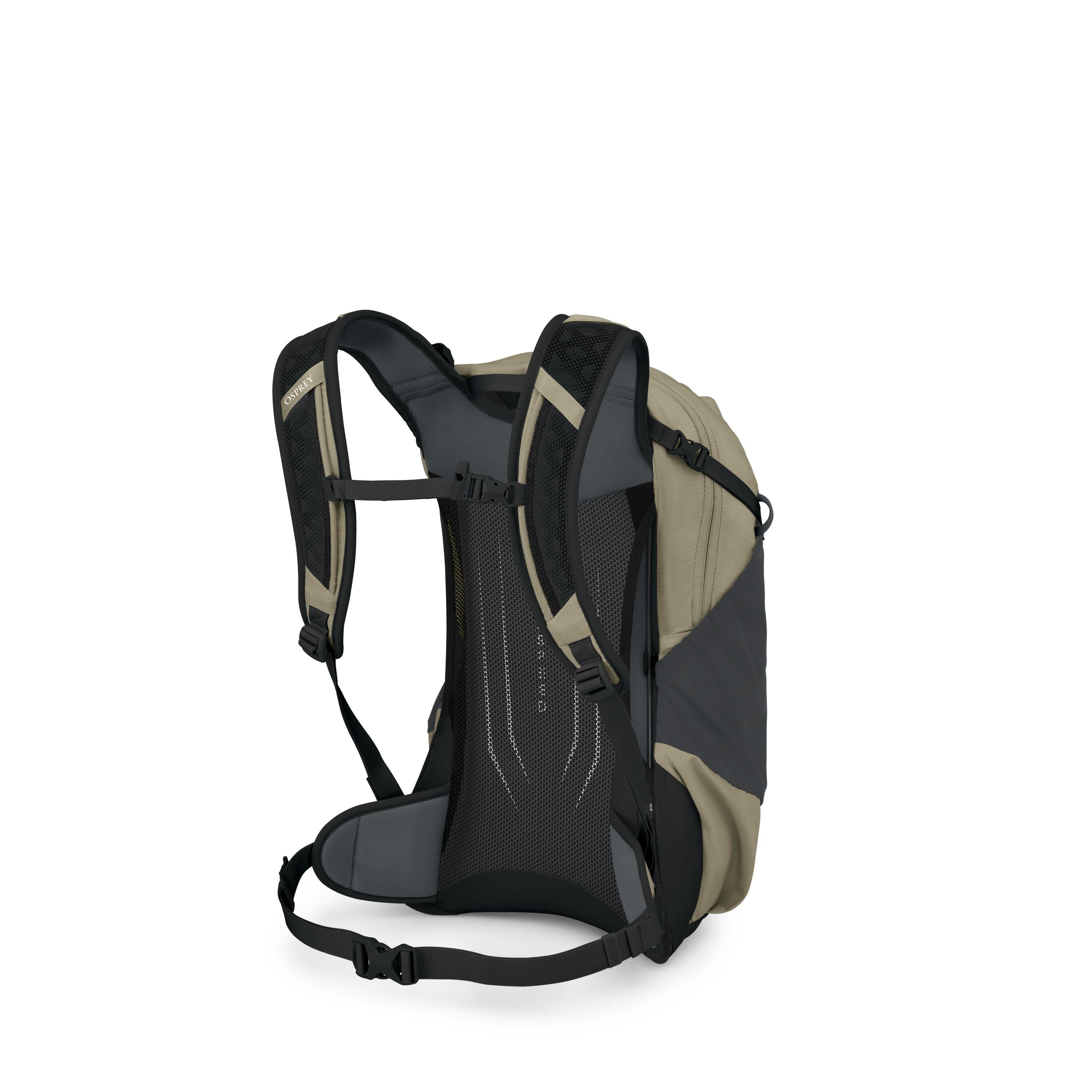 Osprey Hikelite 18 Hiking Backpack 18L in Olive Tan — angle view 3
