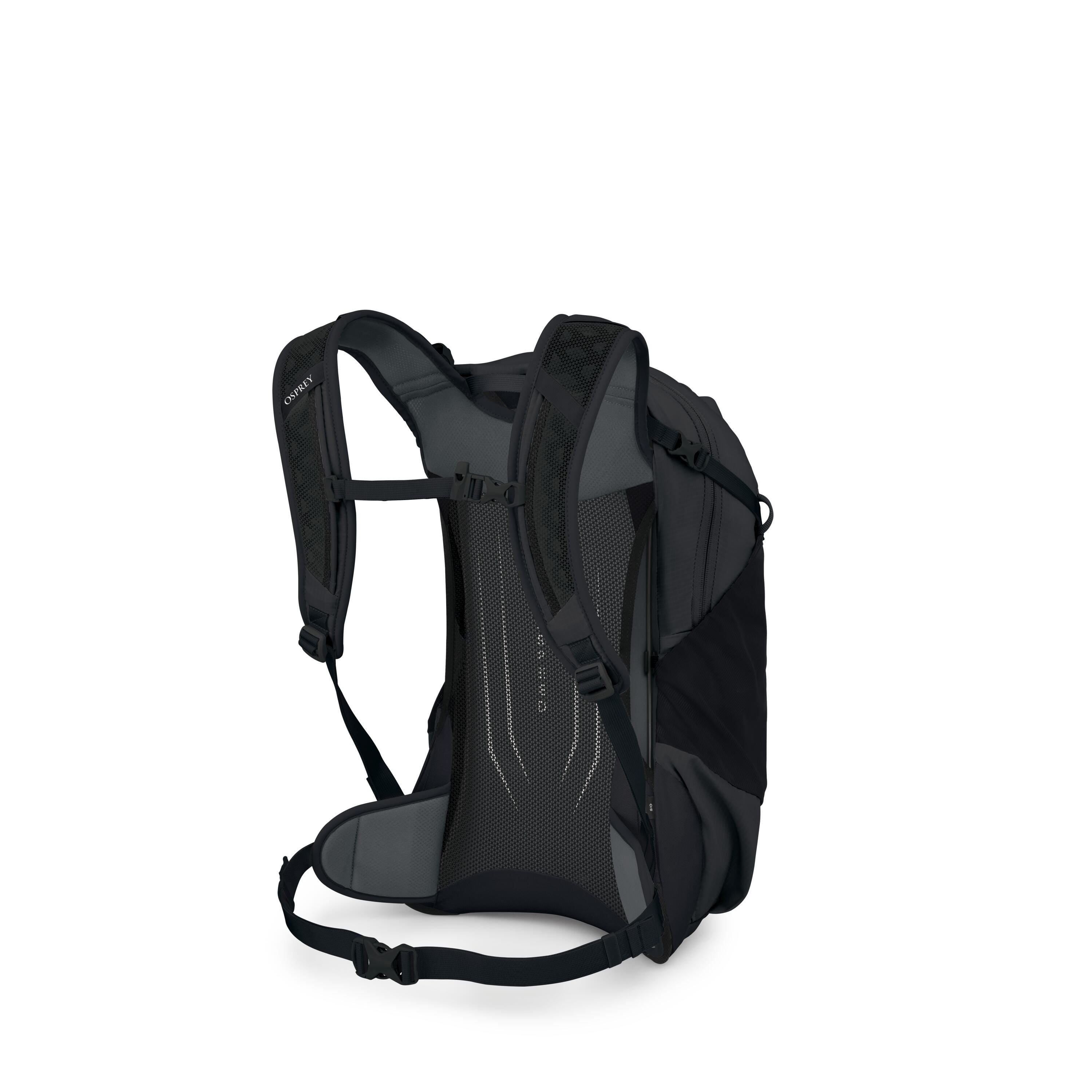 Osprey Hikelite 18 Hiking Backpack 18L in Raven Black — angle view 3