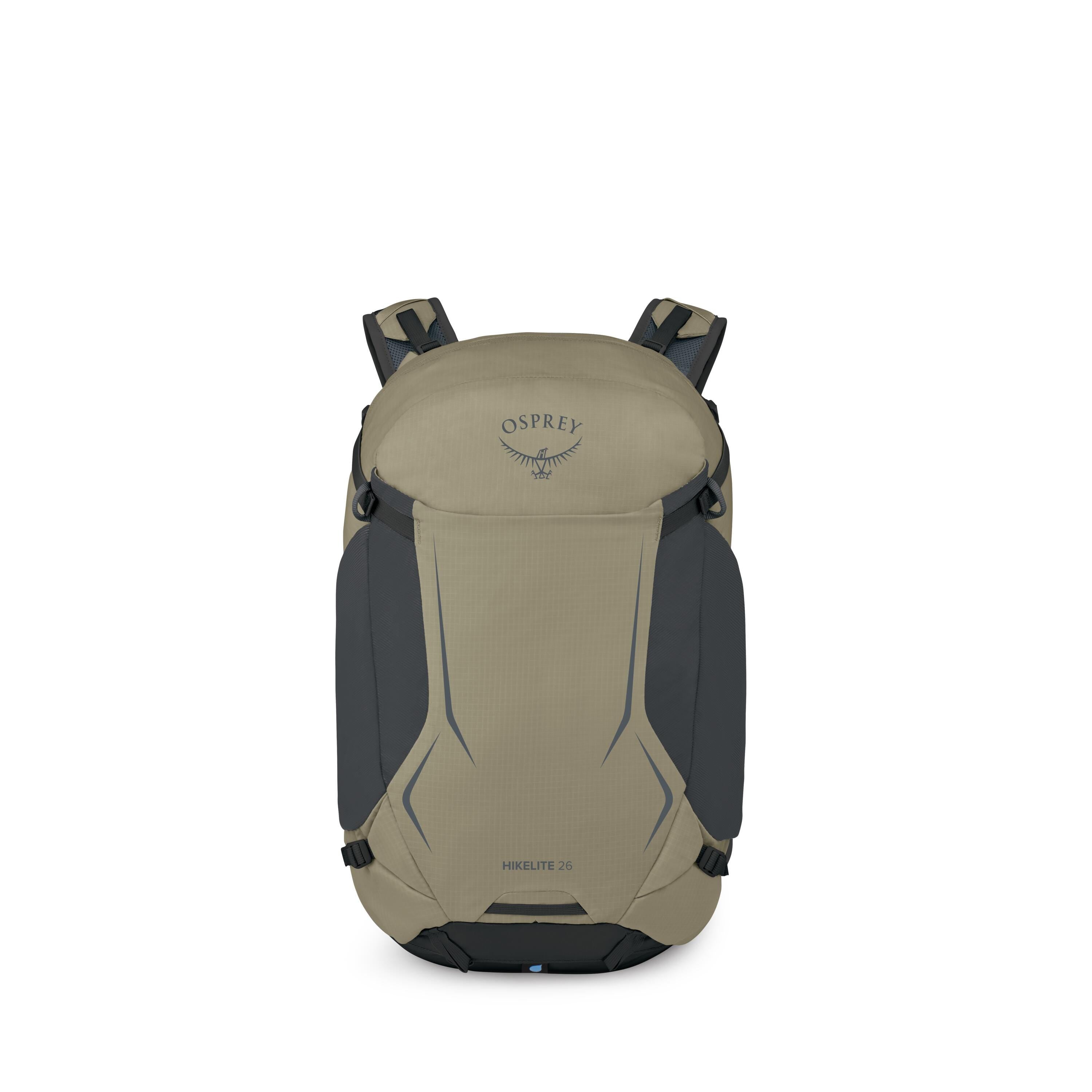 Osprey Hikelite 26 Hiking Backpack 26L in Olive Tan — front view