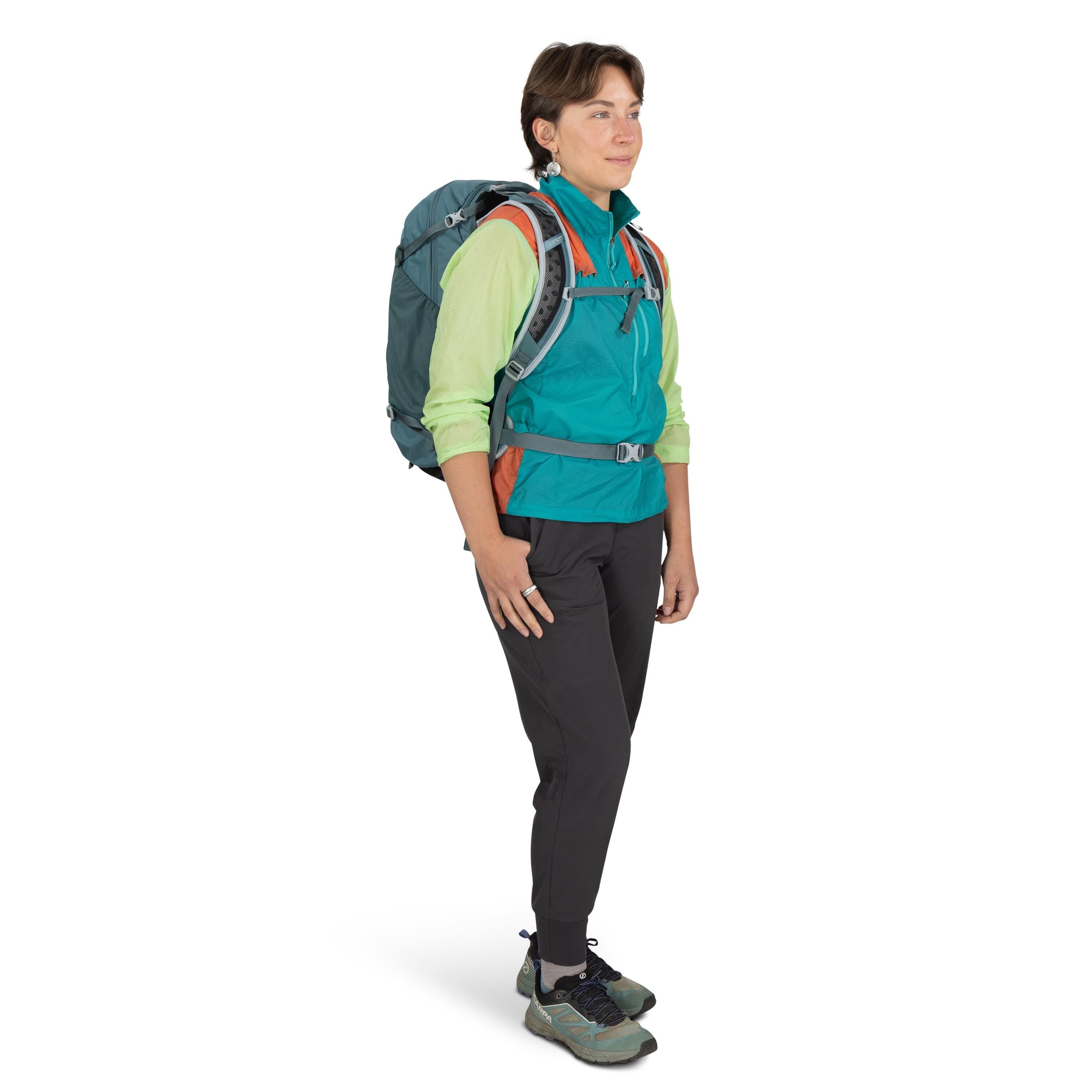 Osprey Hikelite 26 Hiking Backpack 26L in Cascade Blue — lifestyle