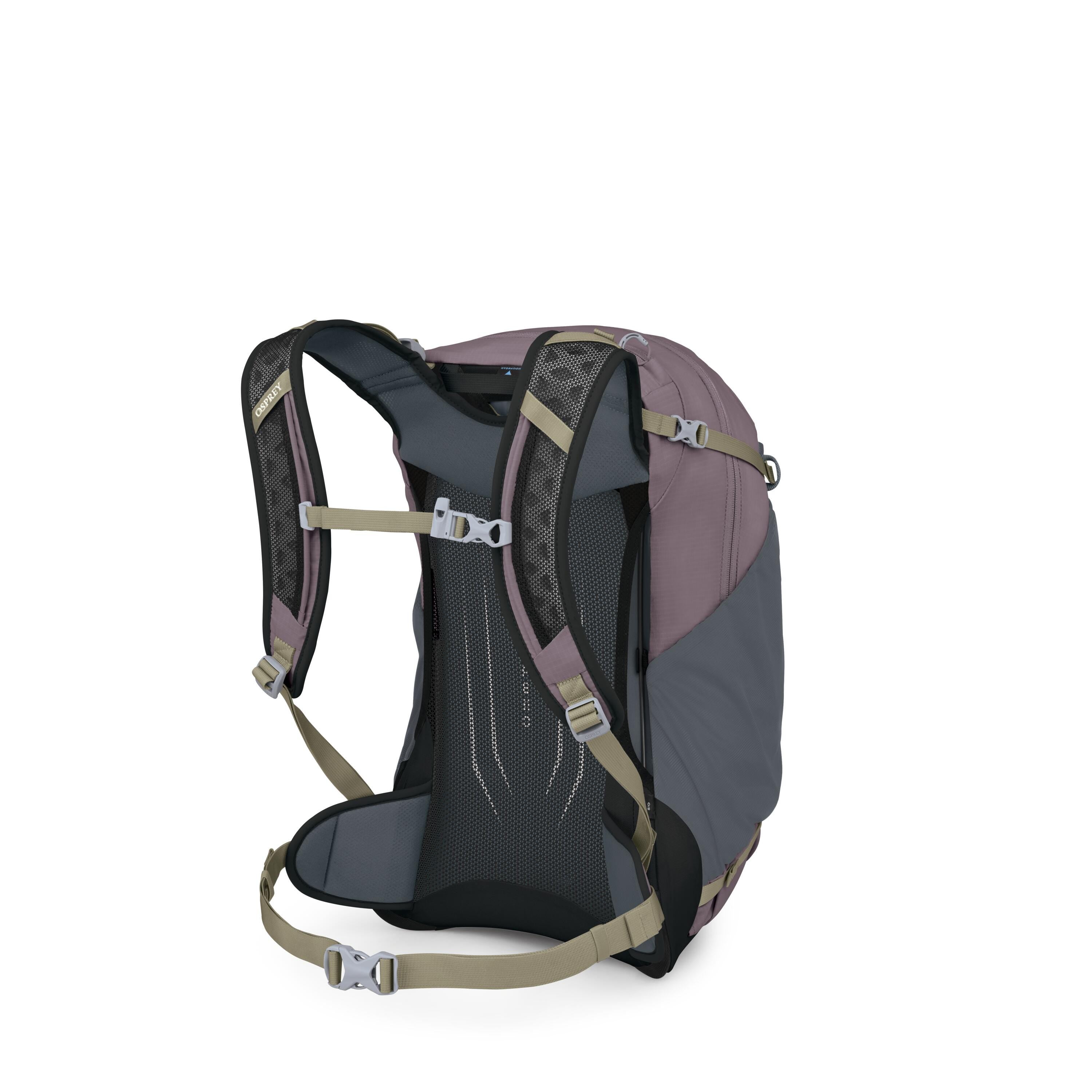 Osprey Hikelite 26 Hiking Backpack 26L in Graphite Purple — angle view 3