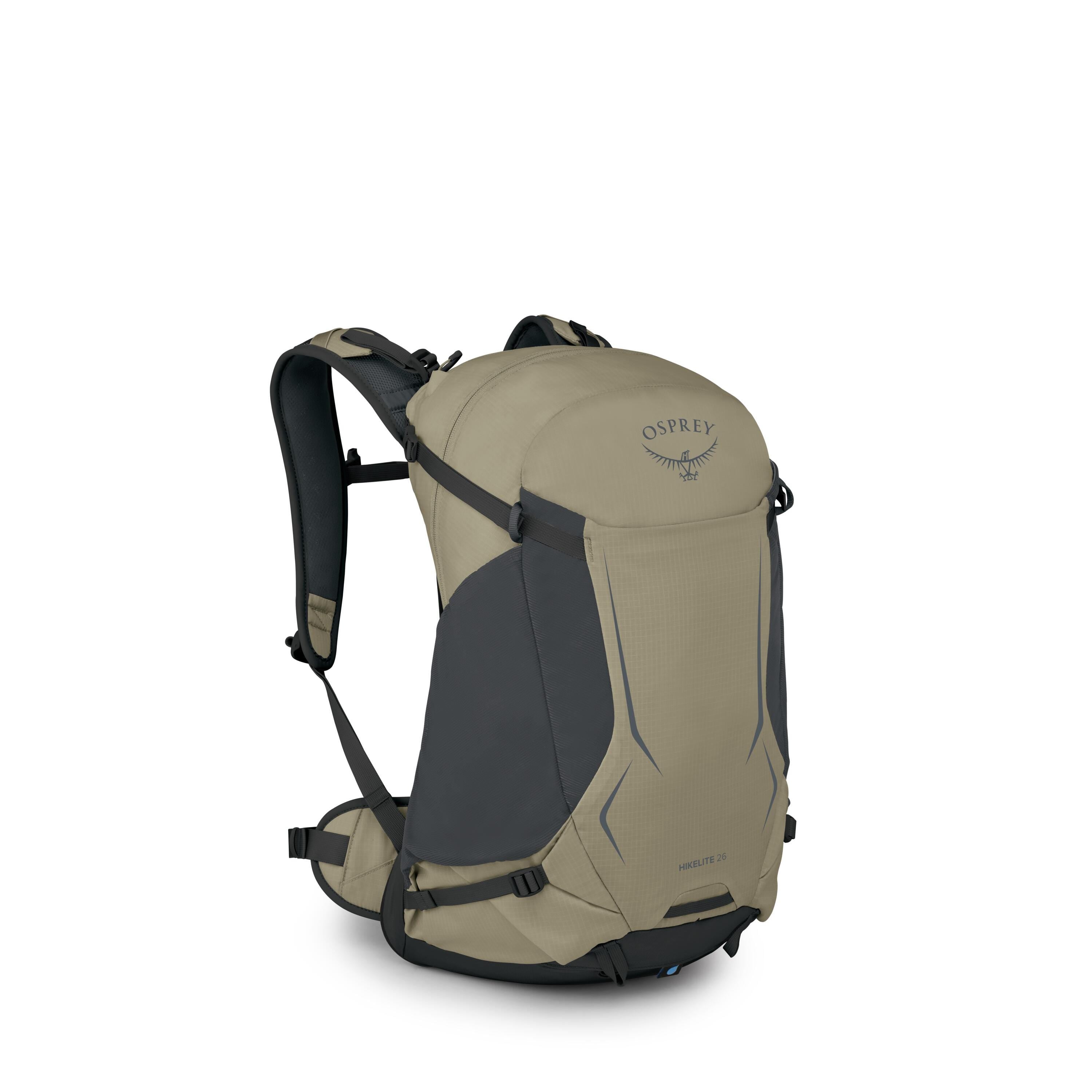 Osprey Hikelite 26 Hiking Backpack 26L in Olive Tan — angle view 2