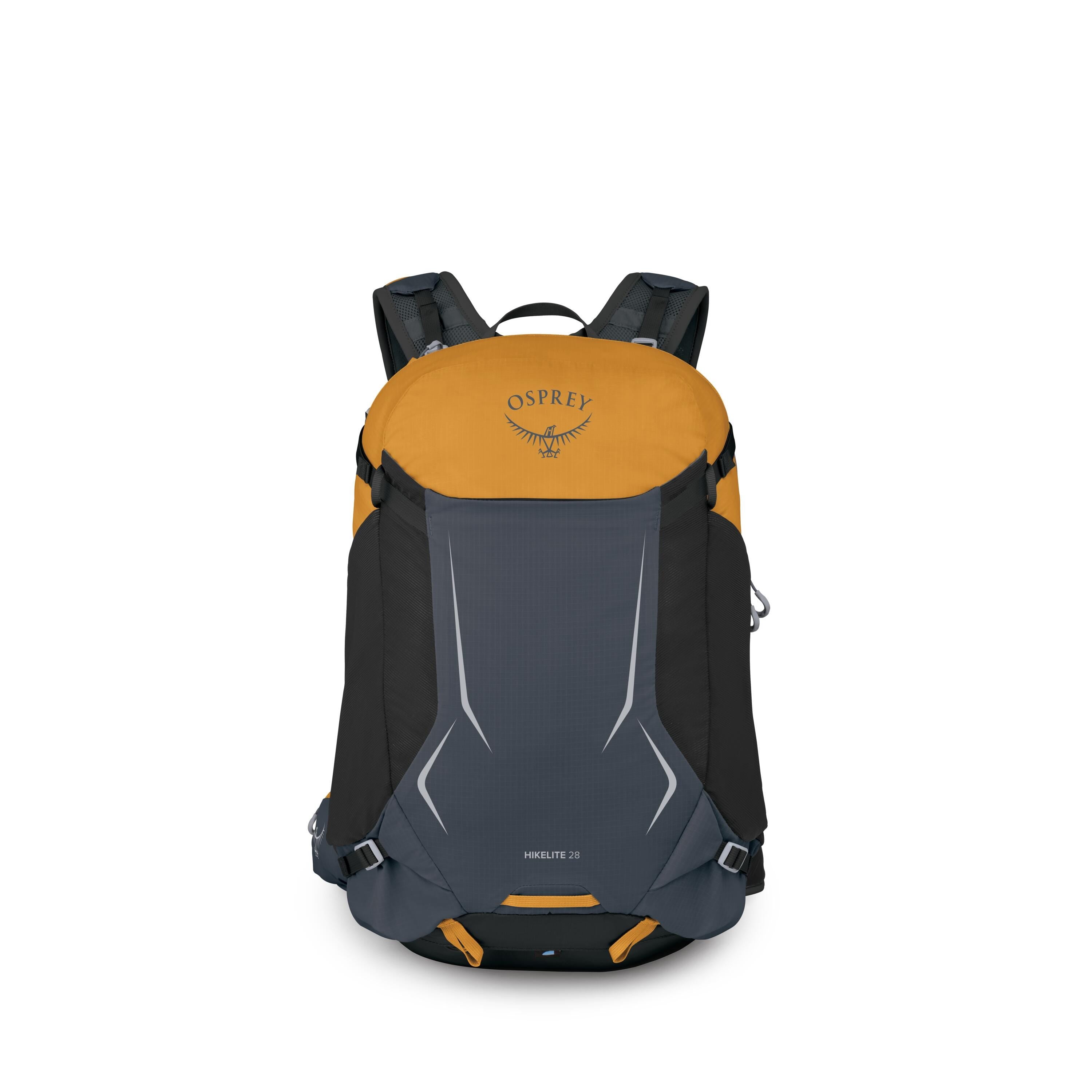 Osprey Hikelite 28 Hiking Backpack 28L in Tungsten-Yellow — front view