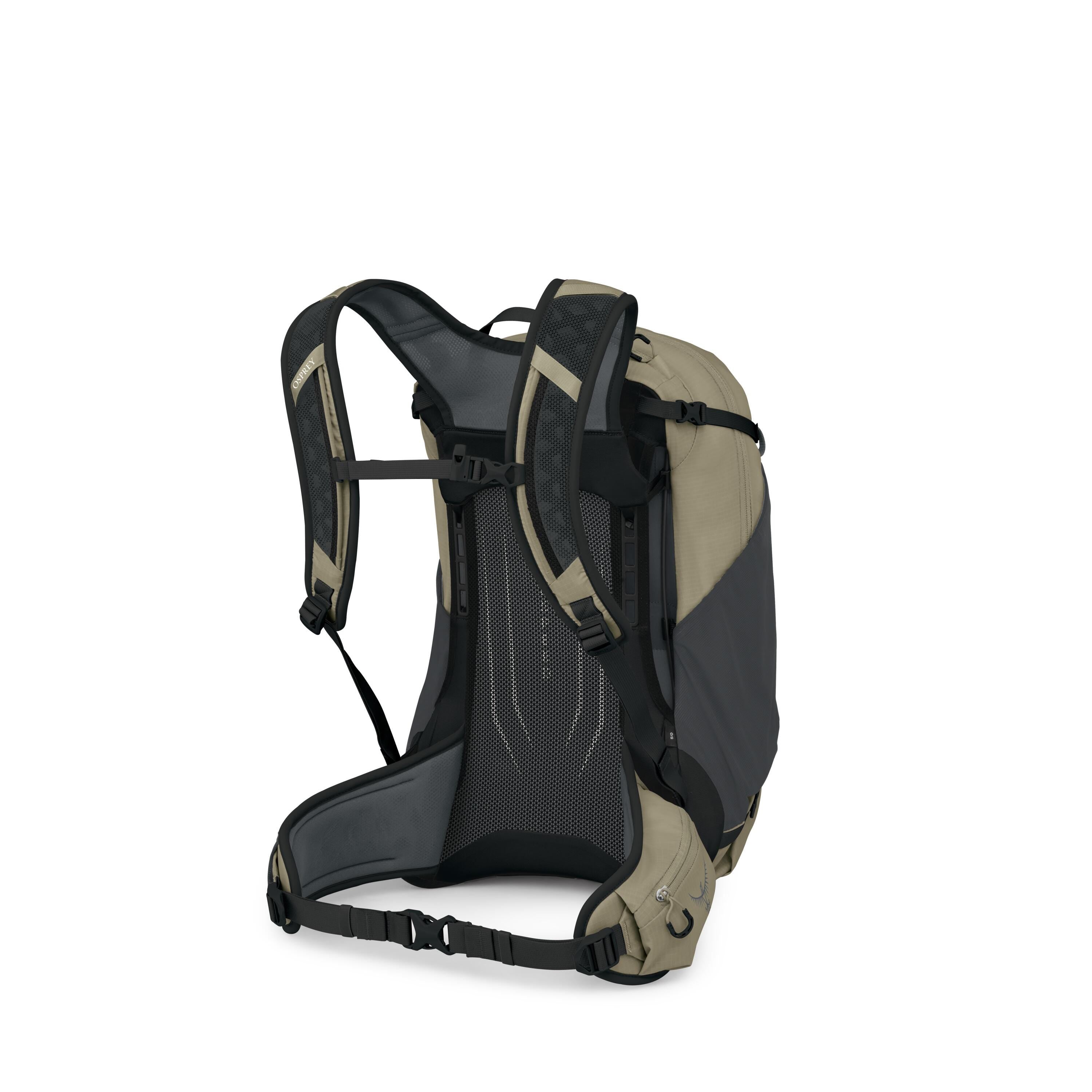 Osprey Hikelite 28 Hiking Backpack 28L in Olive Tan — angle view 3