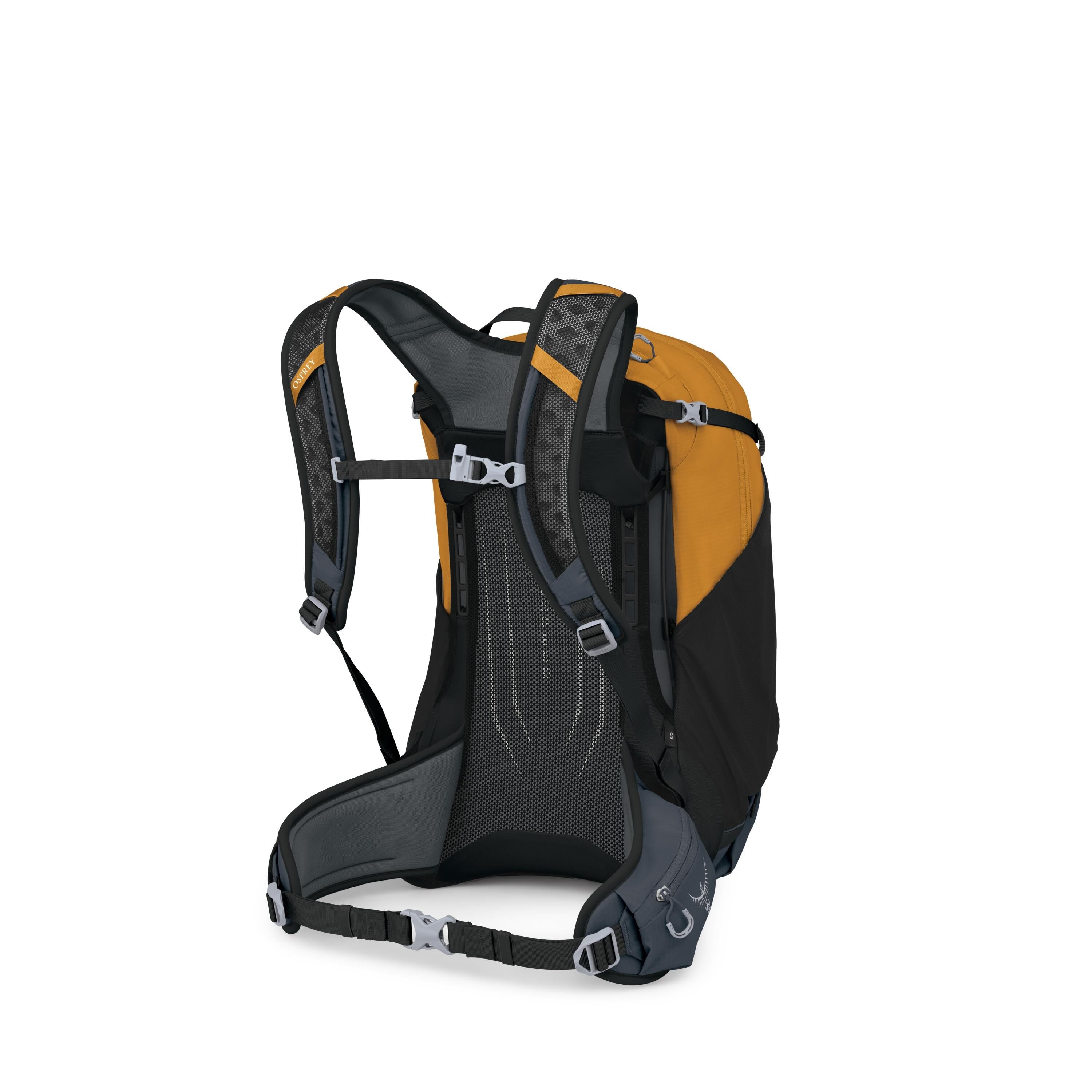 Osprey Hikelite 28 Hiking Backpack 28L in Tungsten-Yellow — angle view 3