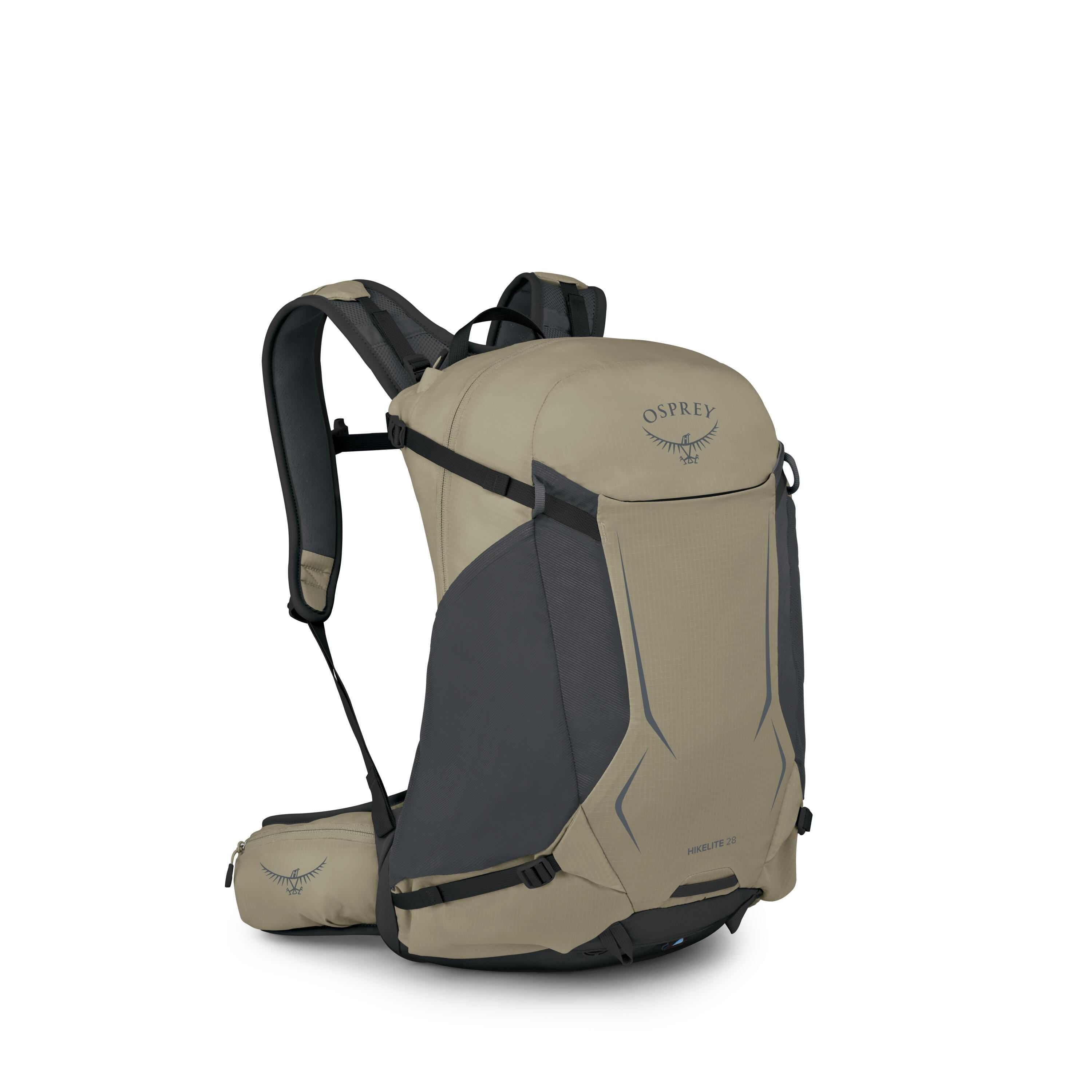 Osprey Hikelite 28 Hiking Backpack 28L in Olive Tan — angle view 2