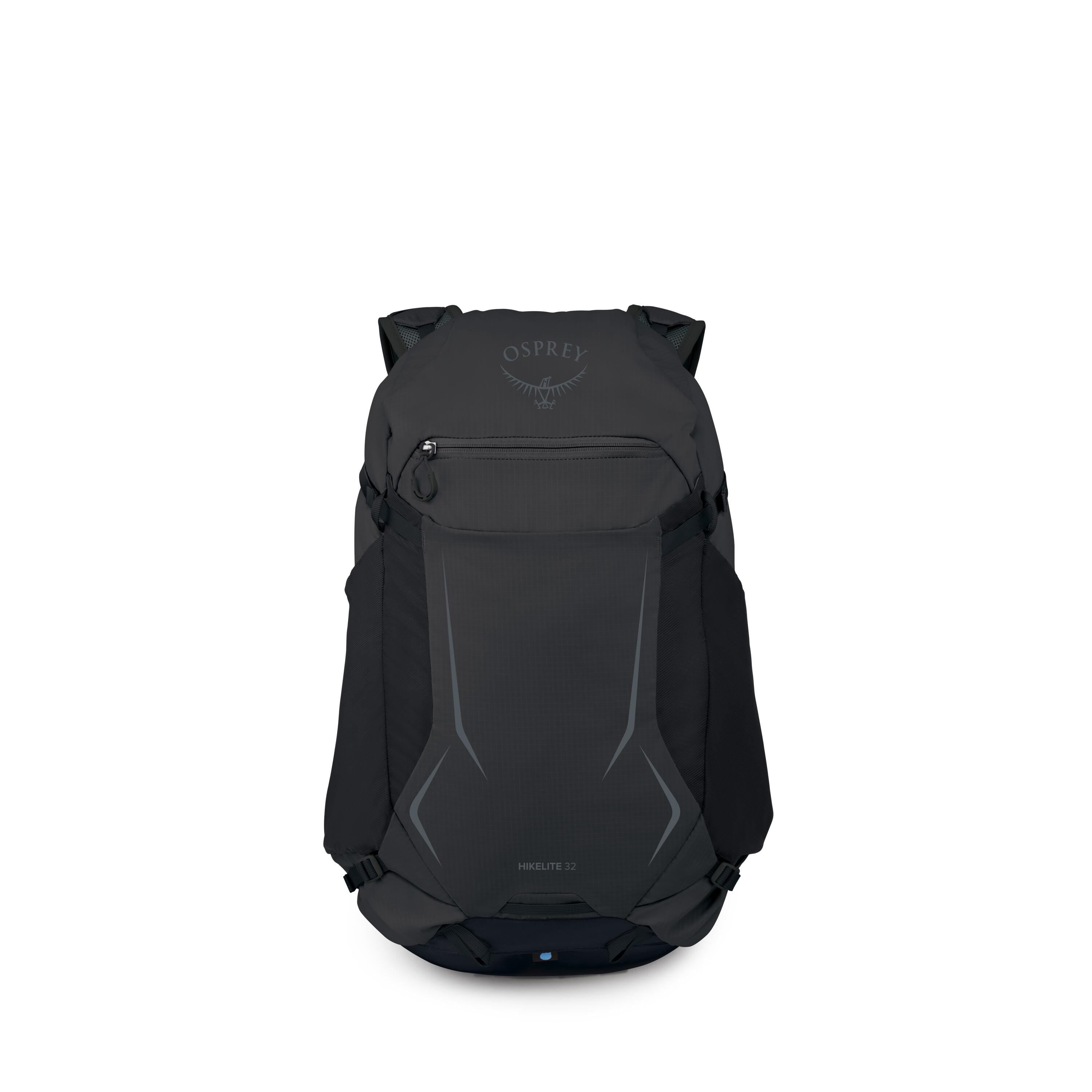Osprey Hikelite 32 Hiking Backpack 32L in Raven Black — front view