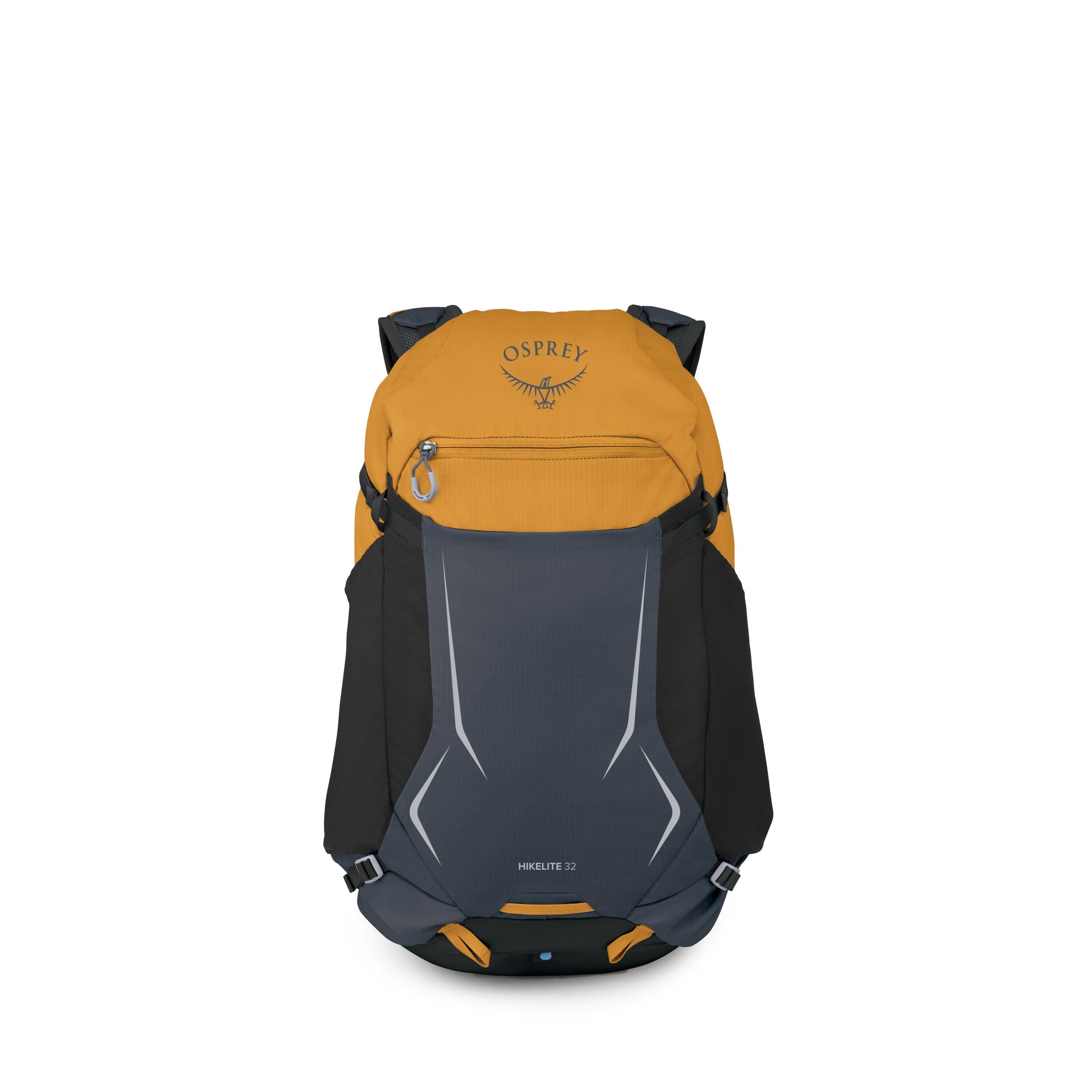 Osprey Hikelite 32 Hiking Backpack 32L in Tungsten-Yellow — front view