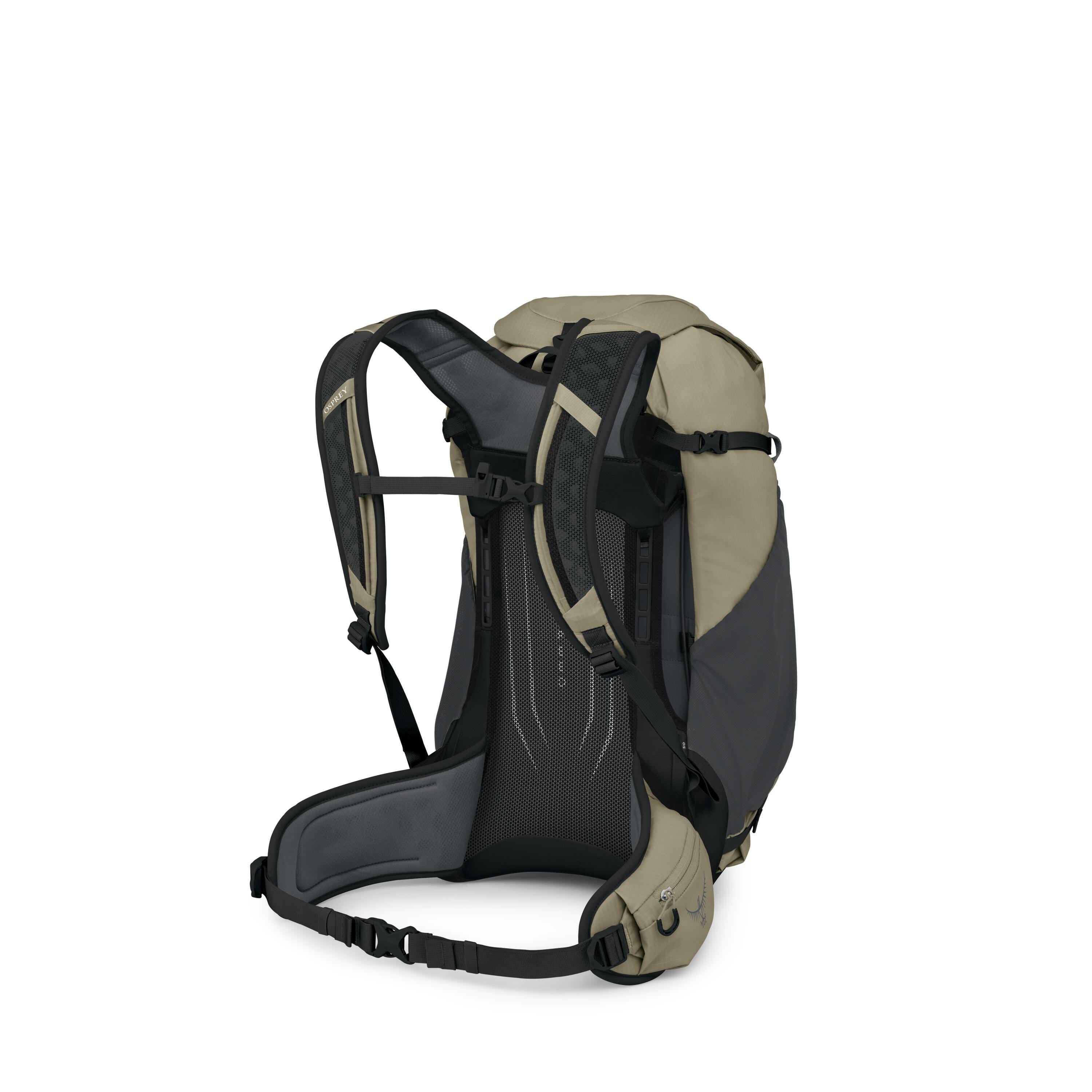 Osprey Hikelite 32 Hiking Backpack 32L in Olive Tan — angle view 3