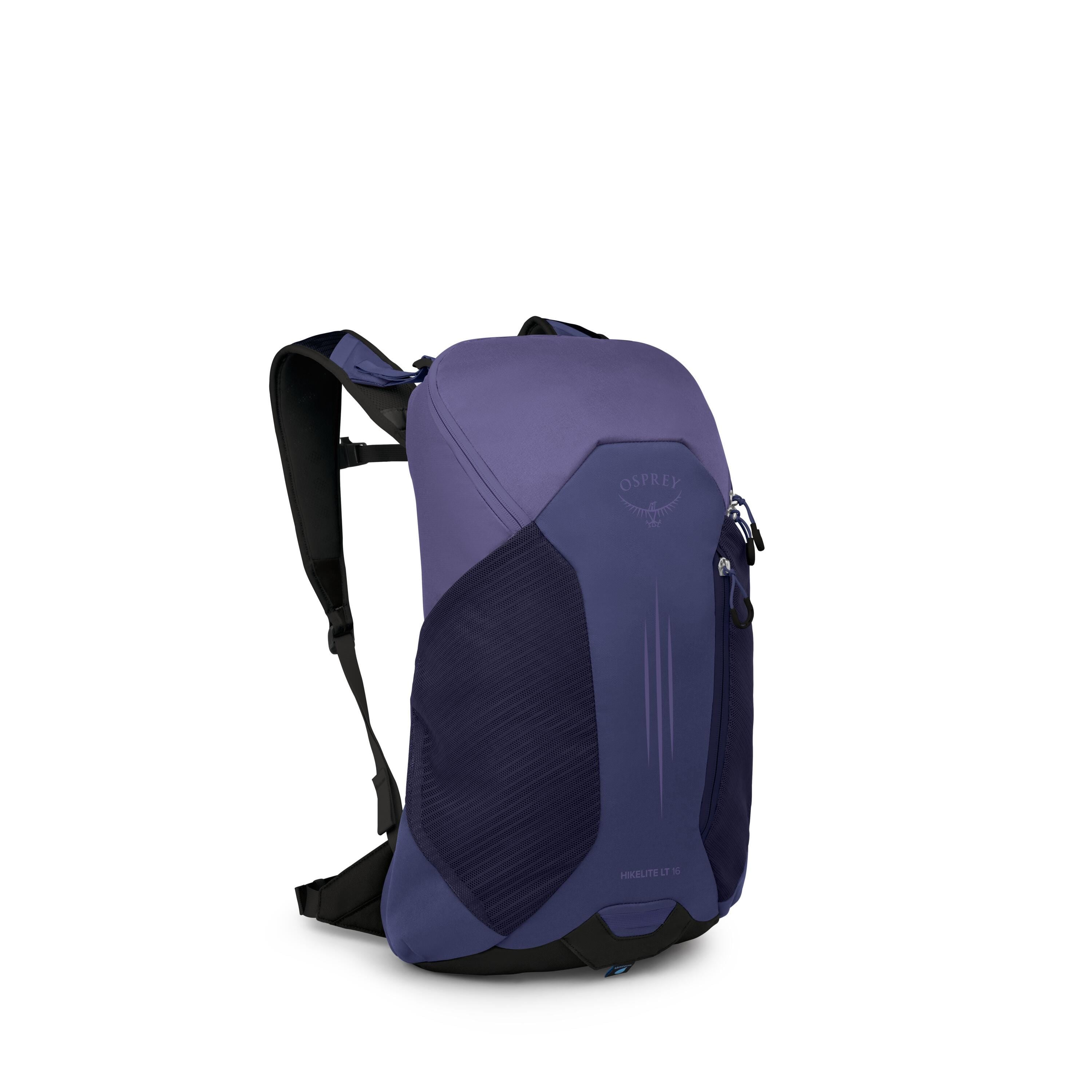 Osprey Hikelite LT 16 Hiking Backpack 16L in Botswana Purple — angle view 2
