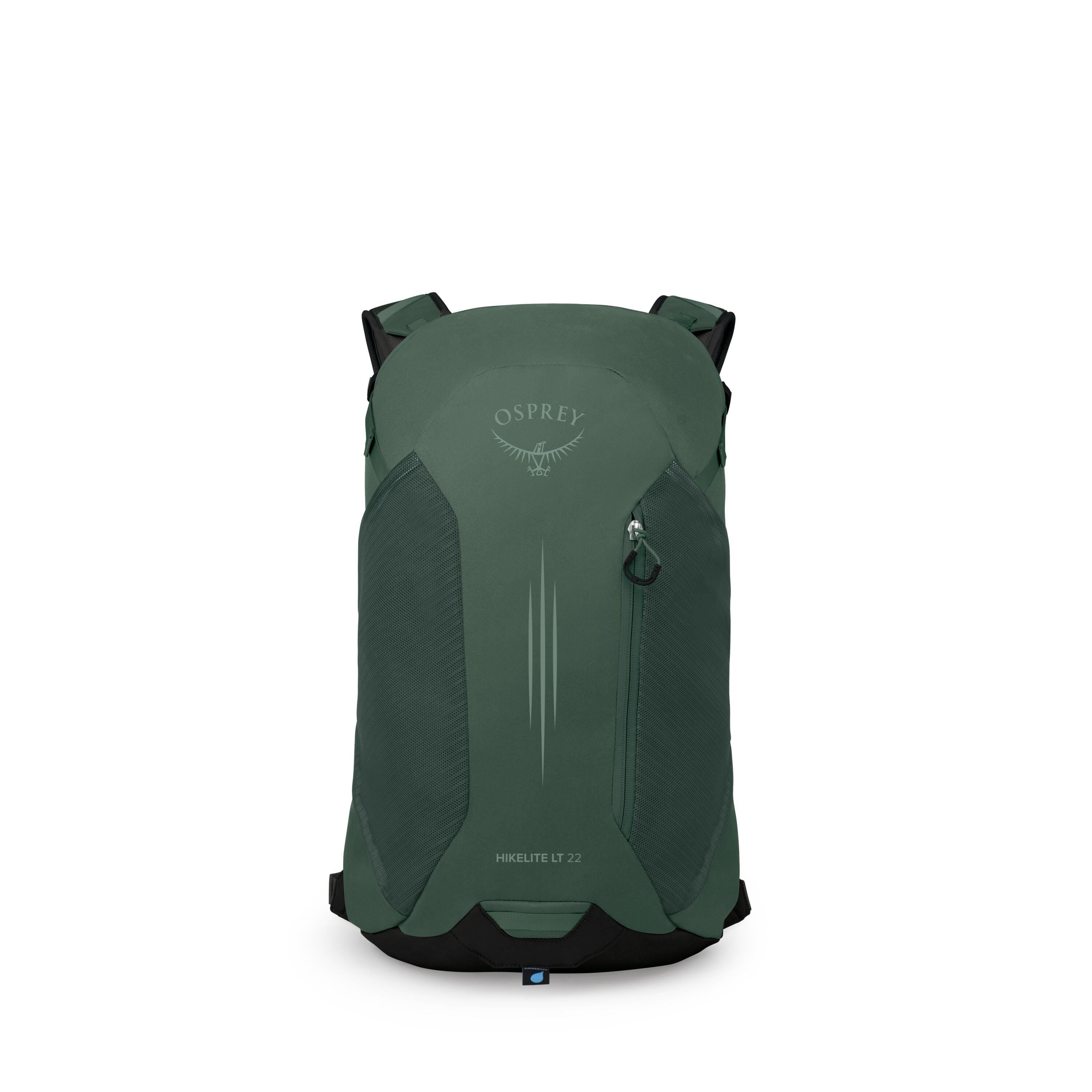 Osprey Hikelite LT 22 Hiking Backpack 22L in Tundra Green — front view