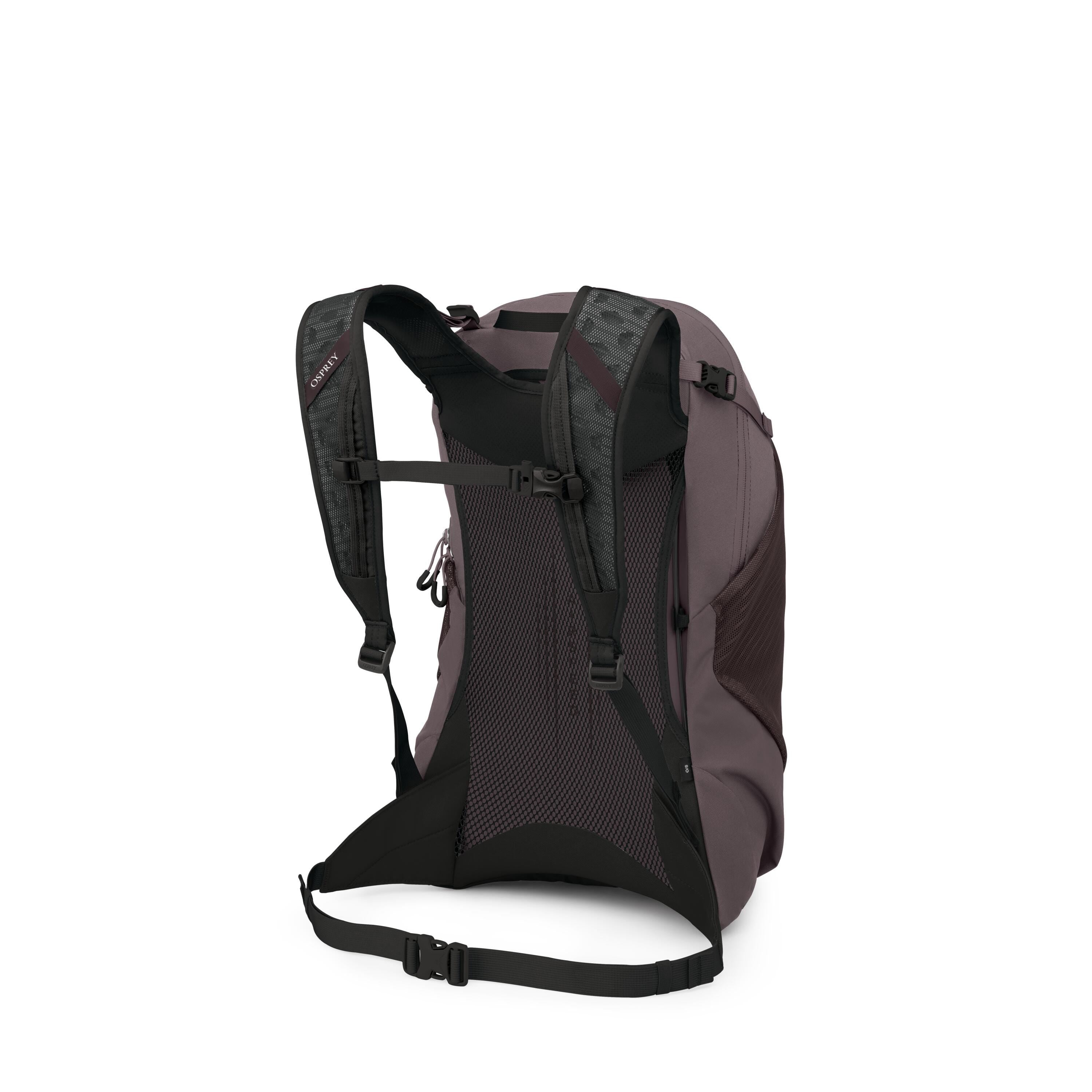 Osprey Hikelite LT 22 Hiking Backpack 22L in Graphite Purple — angle view 3