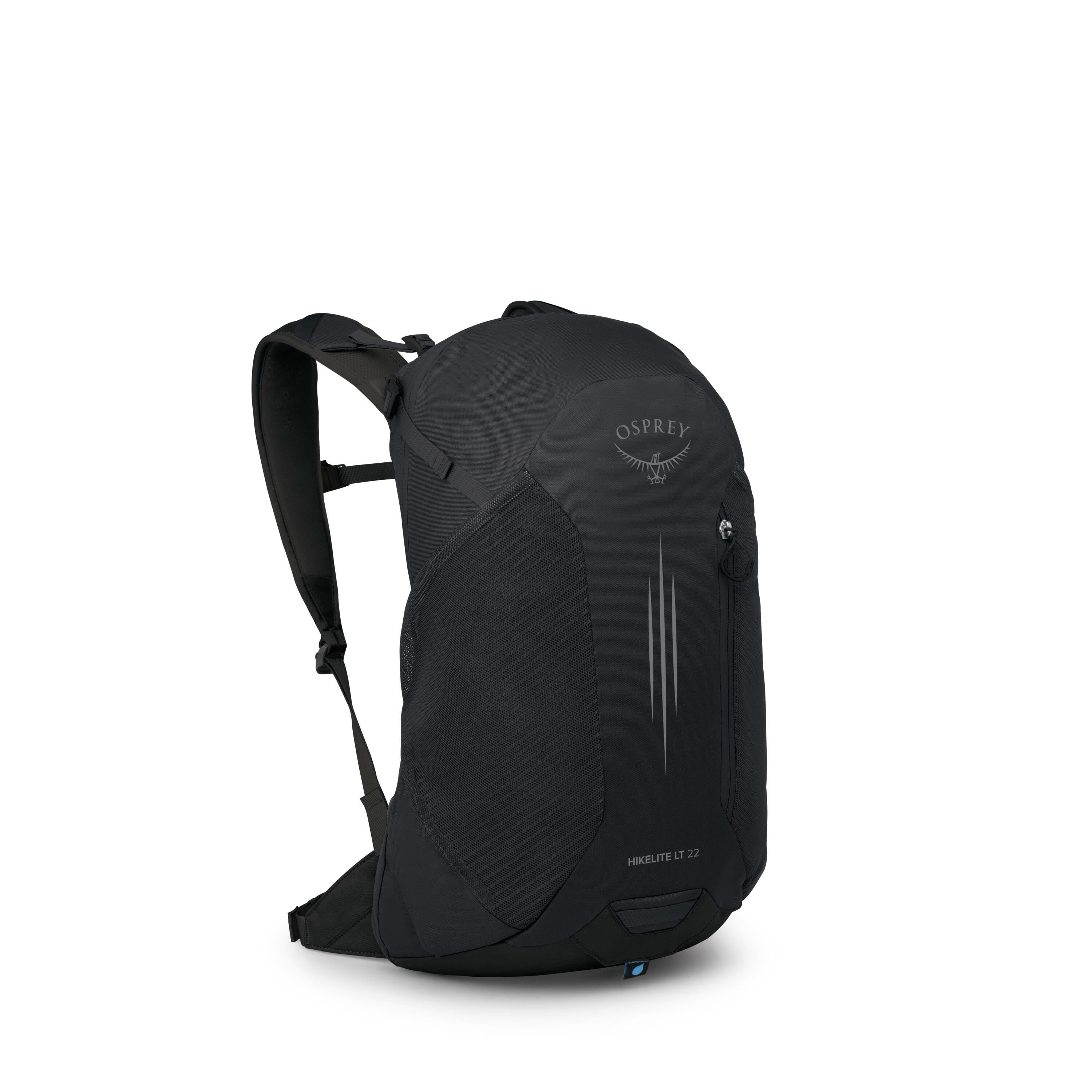 Osprey Hikelite LT 22 Hiking Backpack 22L in Black — angle view 2