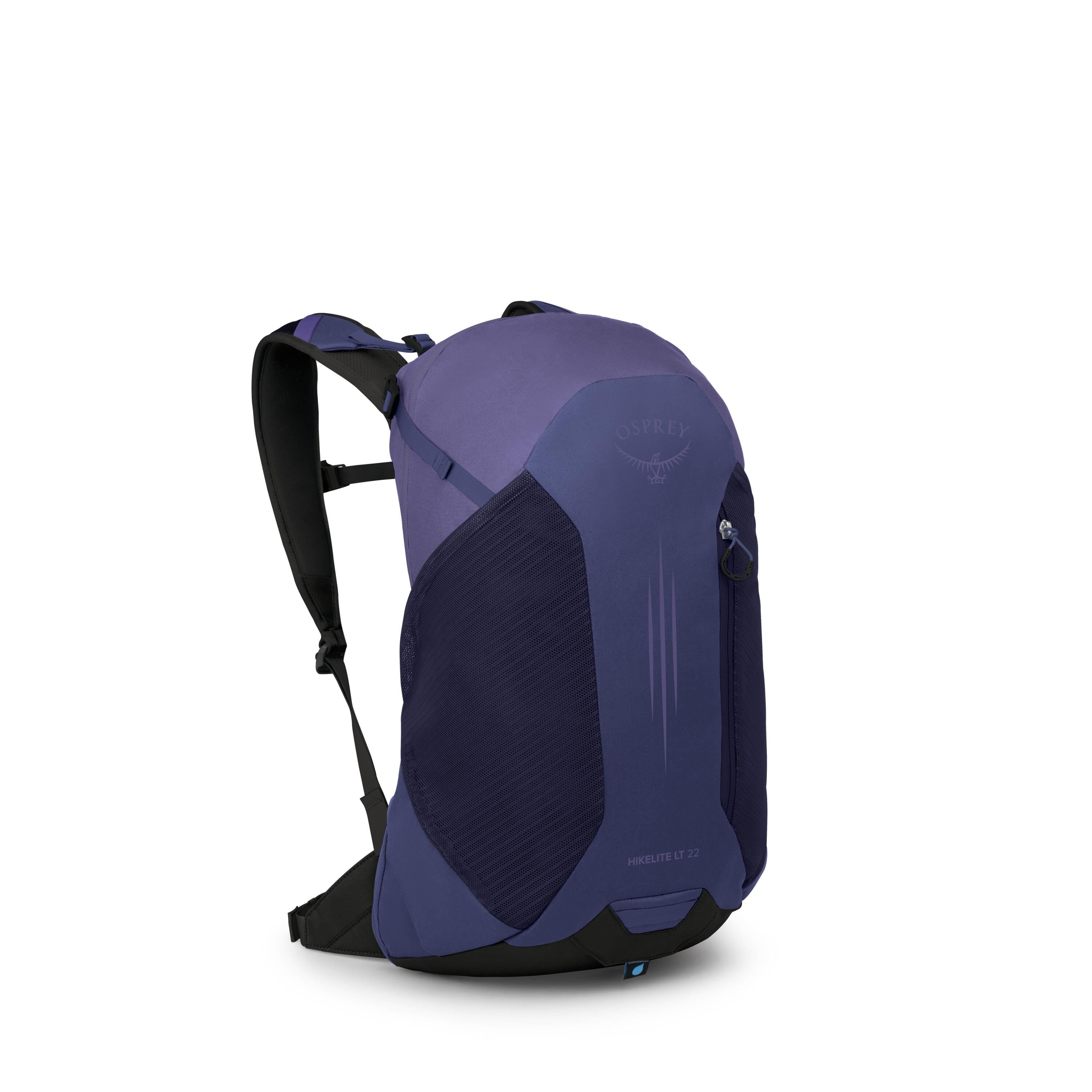Osprey Hikelite LT 22 Hiking Backpack 22L in Botswana Purple — angle view 2