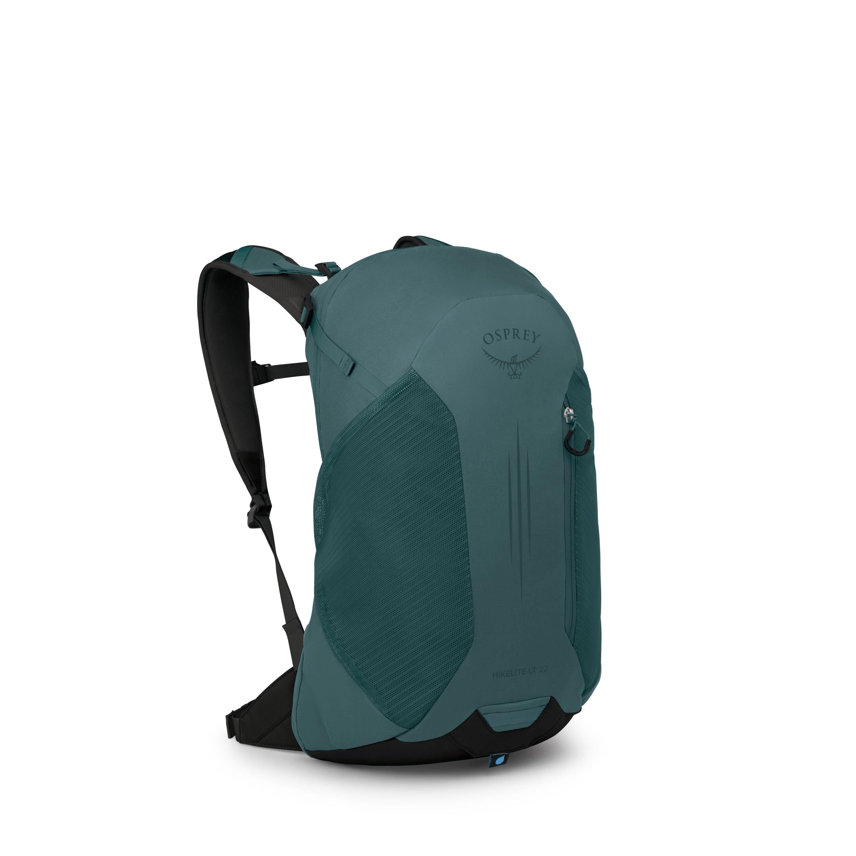 Osprey Hikelite LT 22 Hiking Backpack 22L in Cascade Blue — angle view 2