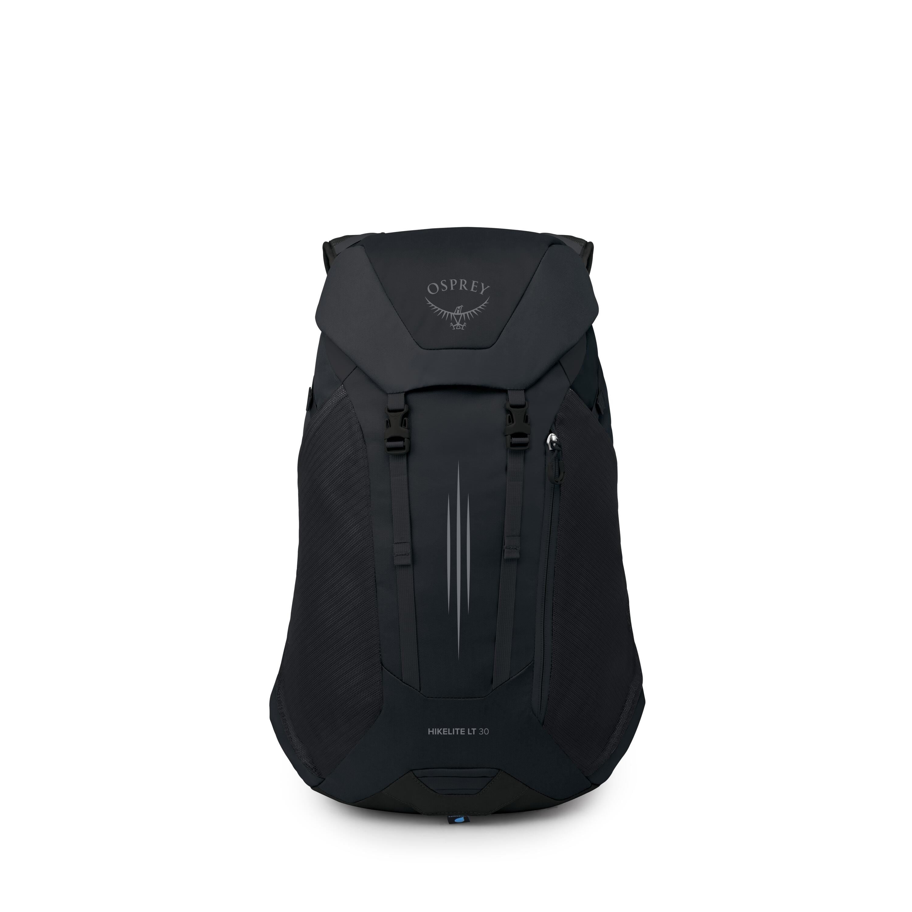 Osprey Hikelite LT 30 Hiking Backpack 30L in Black — front view
