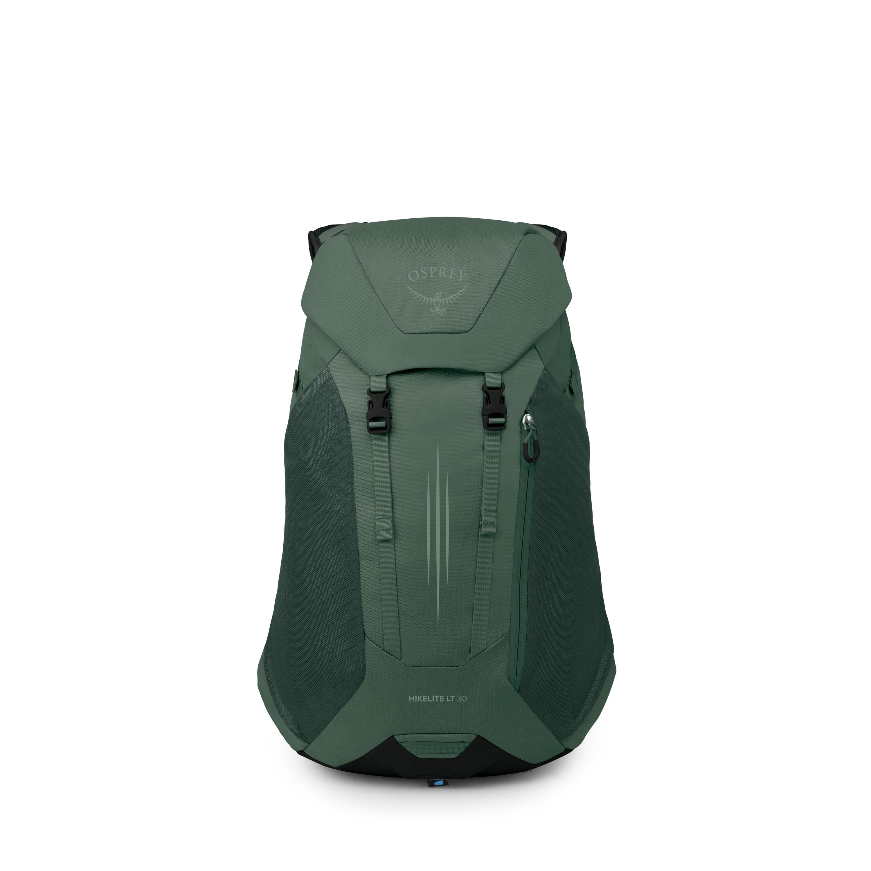 Osprey Hikelite LT 30 Hiking Backpack 30L in Tundra Green — front view